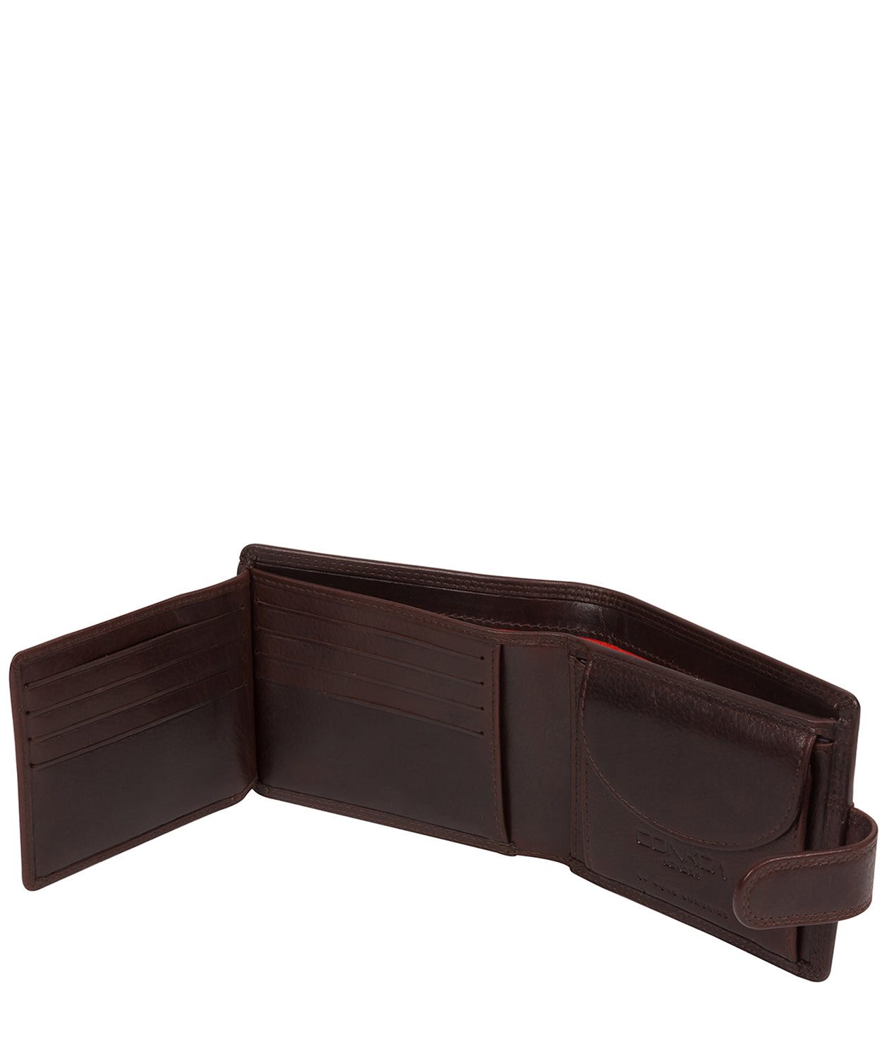 'Major' Brown Leather Tri-Fold Wallet