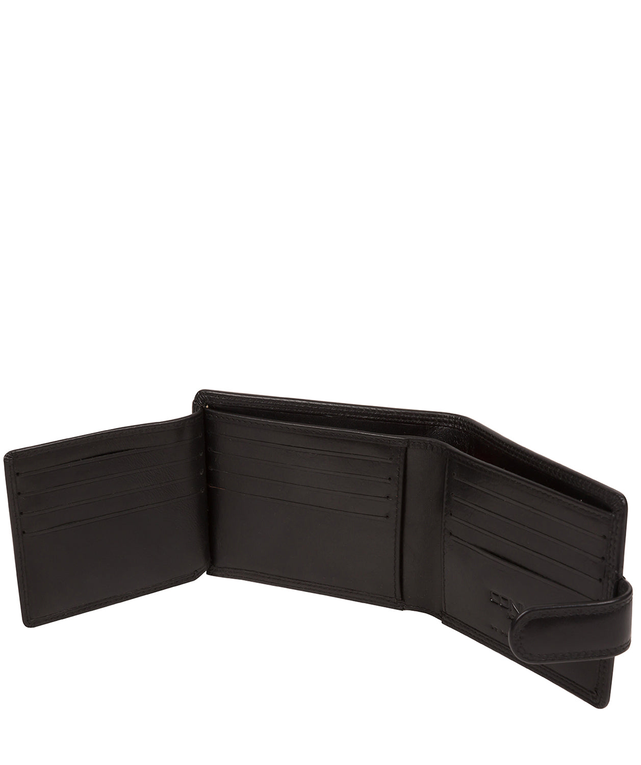 'Brigadier' Black Leather Bi-Fold Wallet