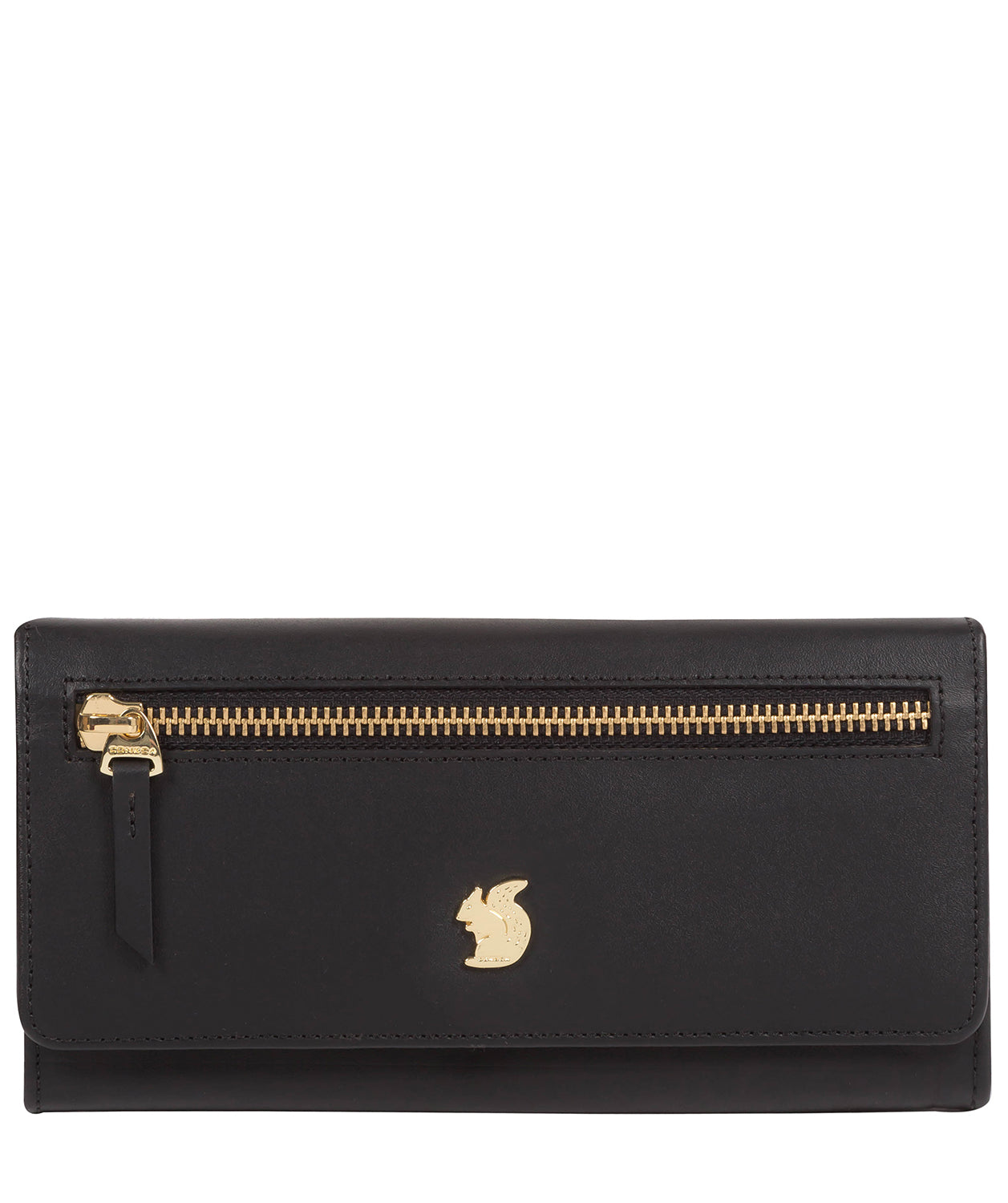 'Honey' Black Leather Bi-Fold Purse