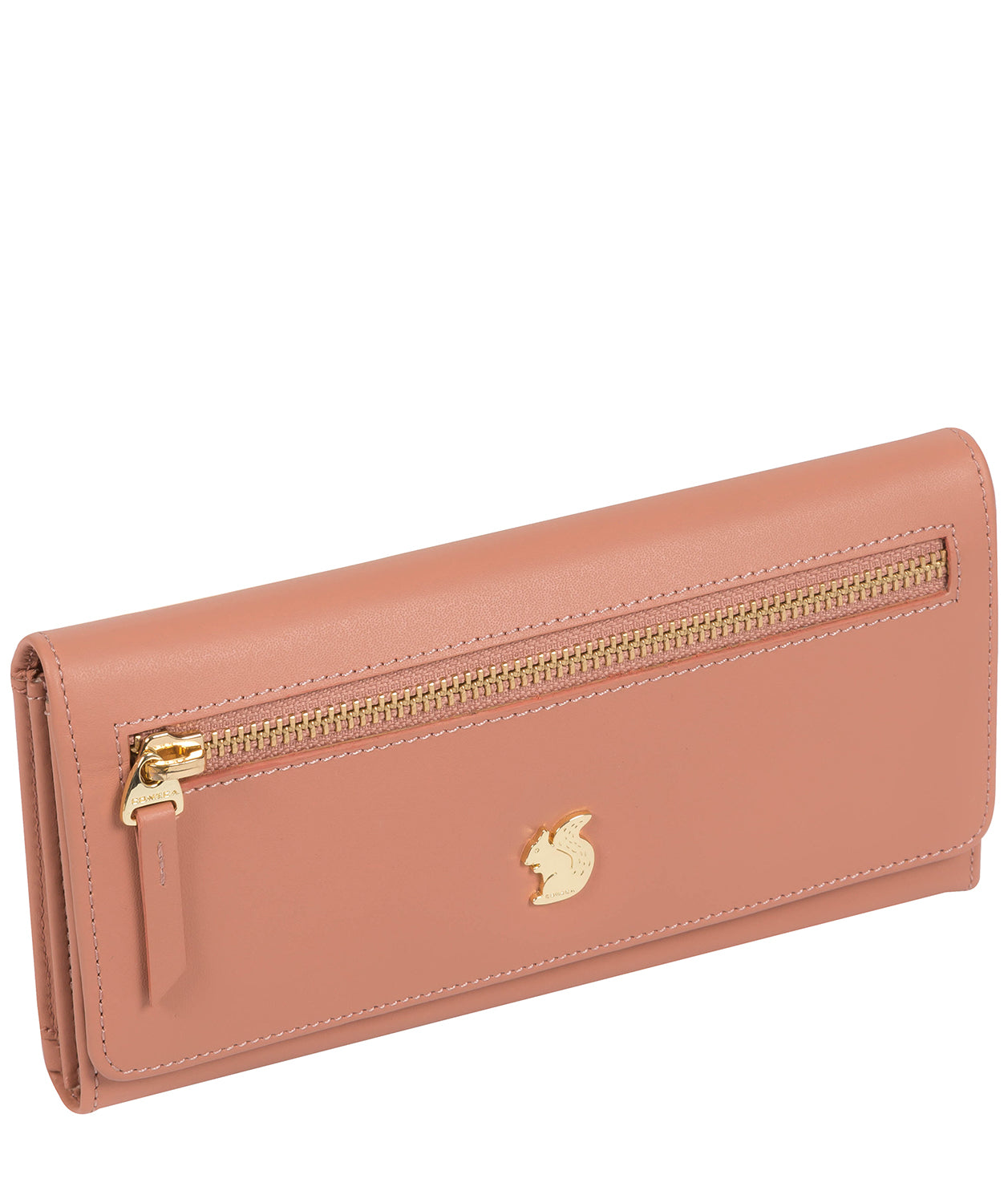 'Honey' Misty Rose Leather Bi-Fold Purse