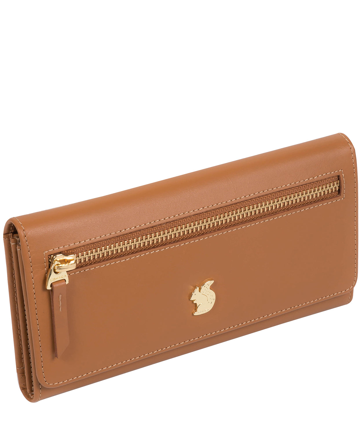 'Honey' Saddle Tan Leather Bi-Fold Purse