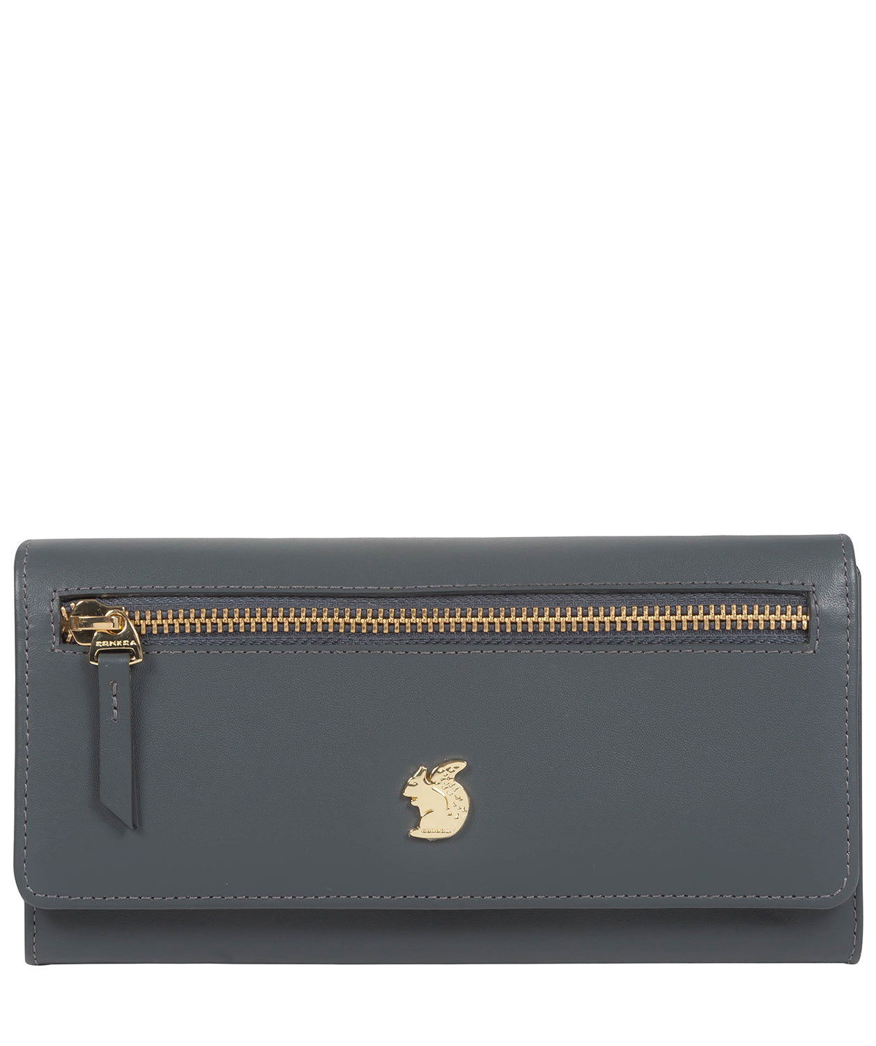 'Honey' Smoky Blue Leather Bi-Fold Purse