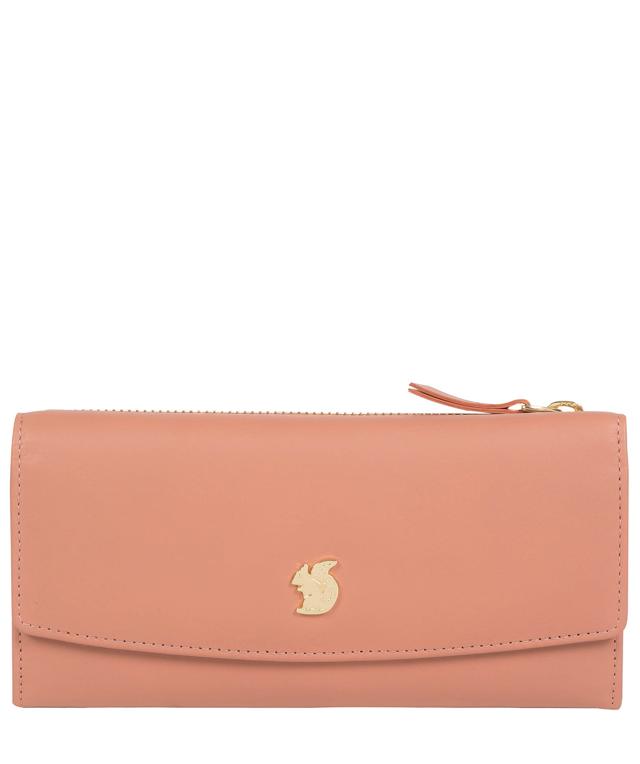 'Sugar' Misty Rose Leather Tri-Fold Purse