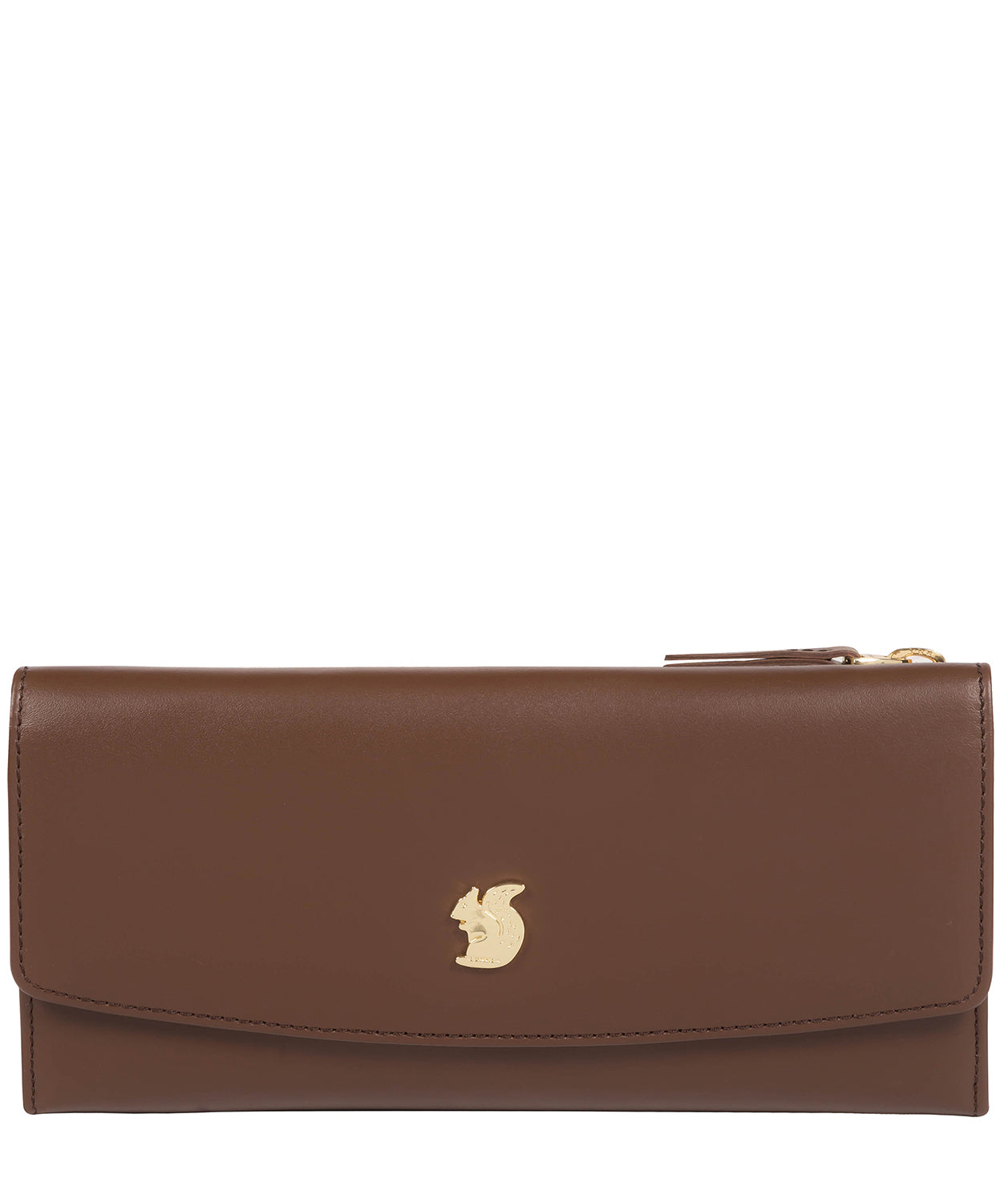 'Sugar' Ombré Chestnut Leather Tri-Fold Purse