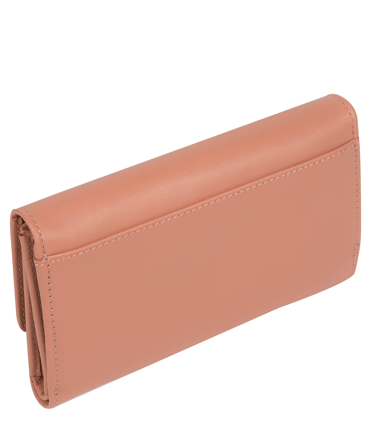 'Sherry' Misty Rose Leather Tri-Fold Purse