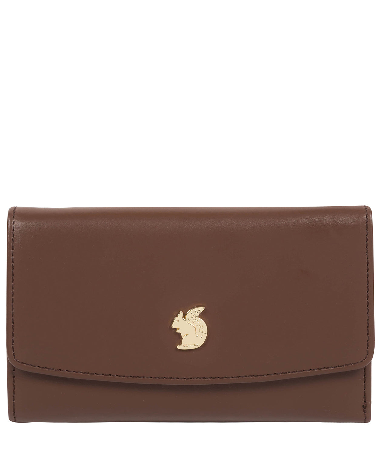 'Sherry' Ombré Chestnut Leather Tri-Fold Purse