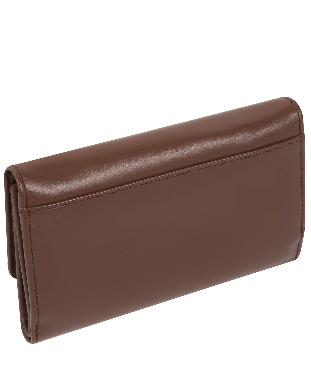 'Sherry' Ombré Chestnut Leather Tri-Fold Purse