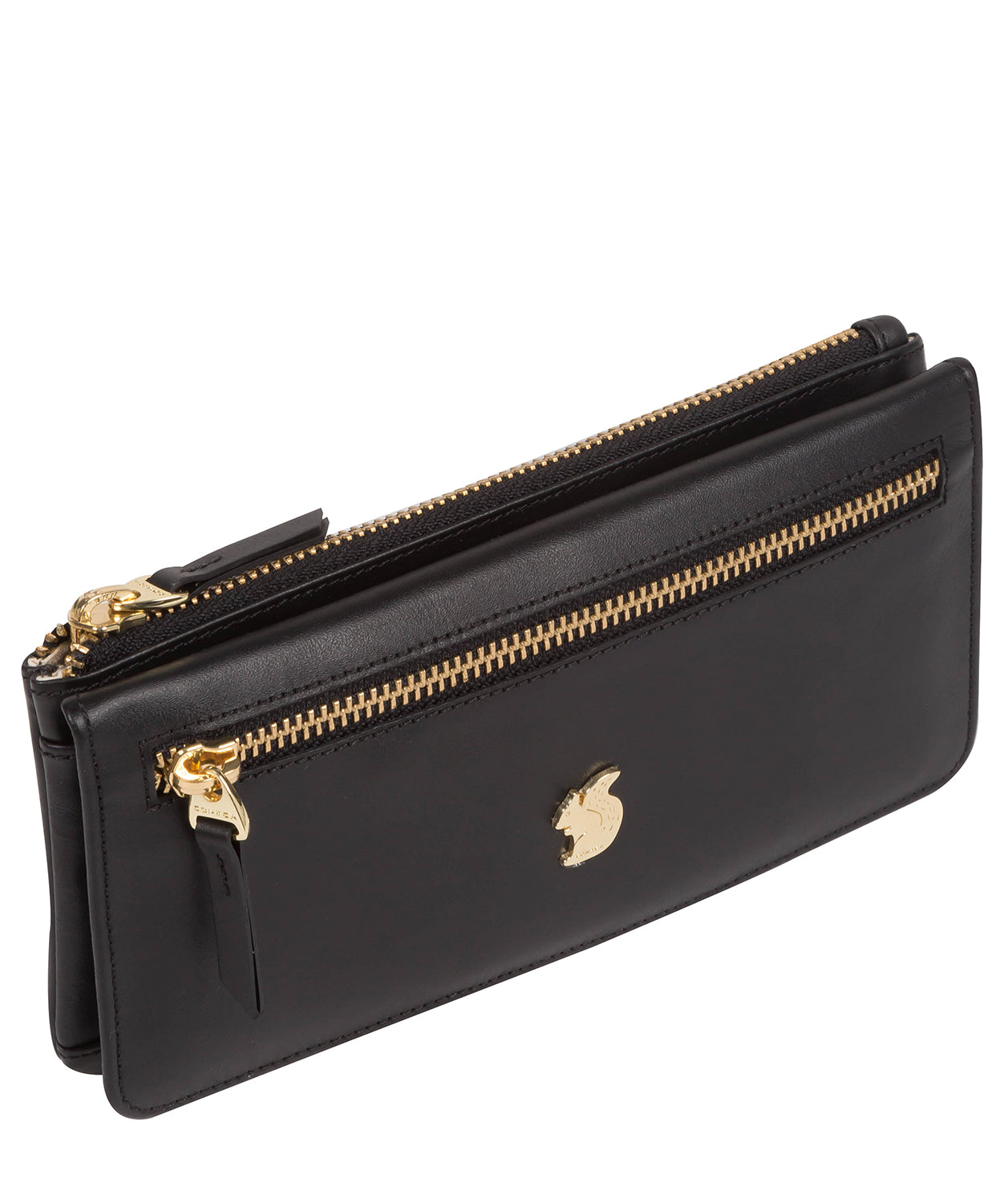 'Buttercup' Black Leather Bi-Fold Purse