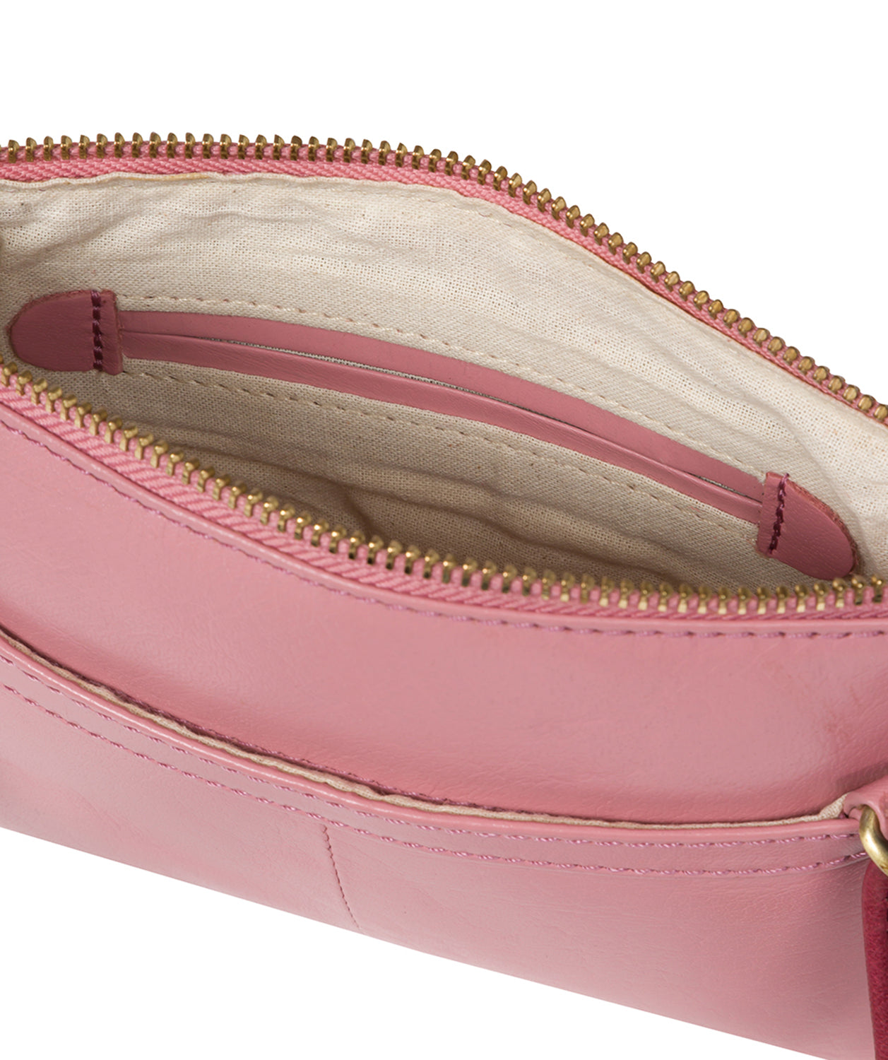 'Sweetie' Blush Pink & Orchid Leather Cross Body Bag