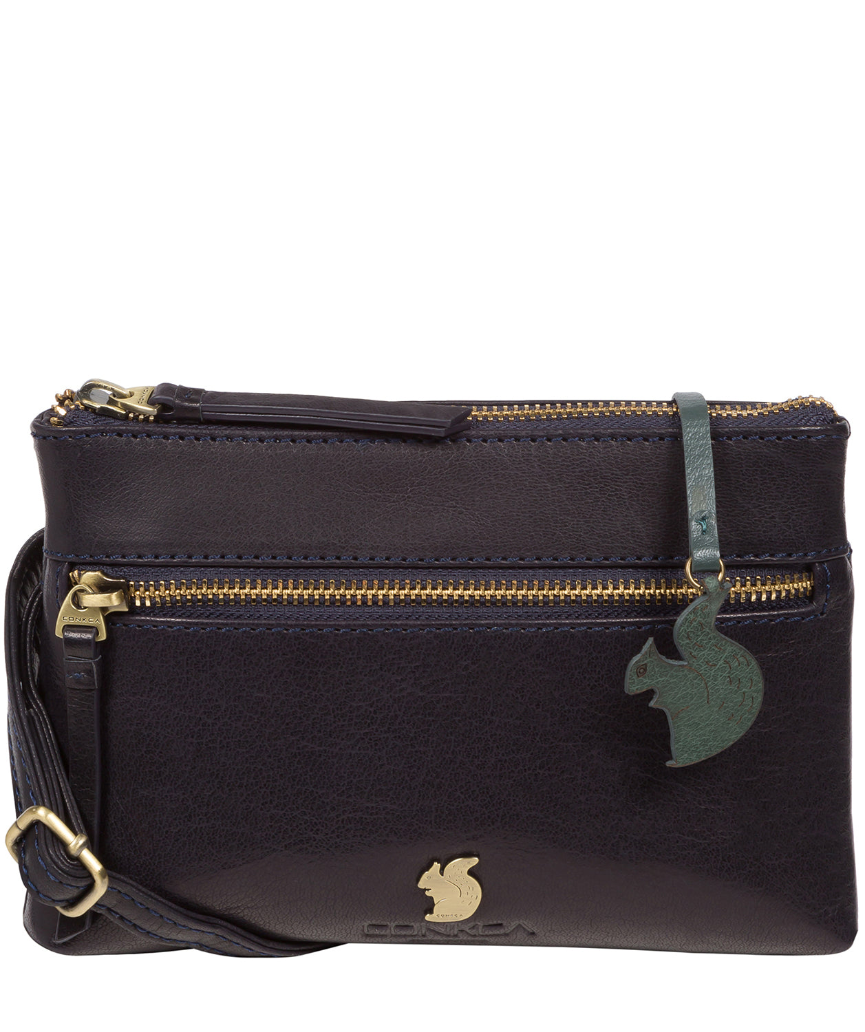 'Sweetie' Navy Leather Cross Body Bag