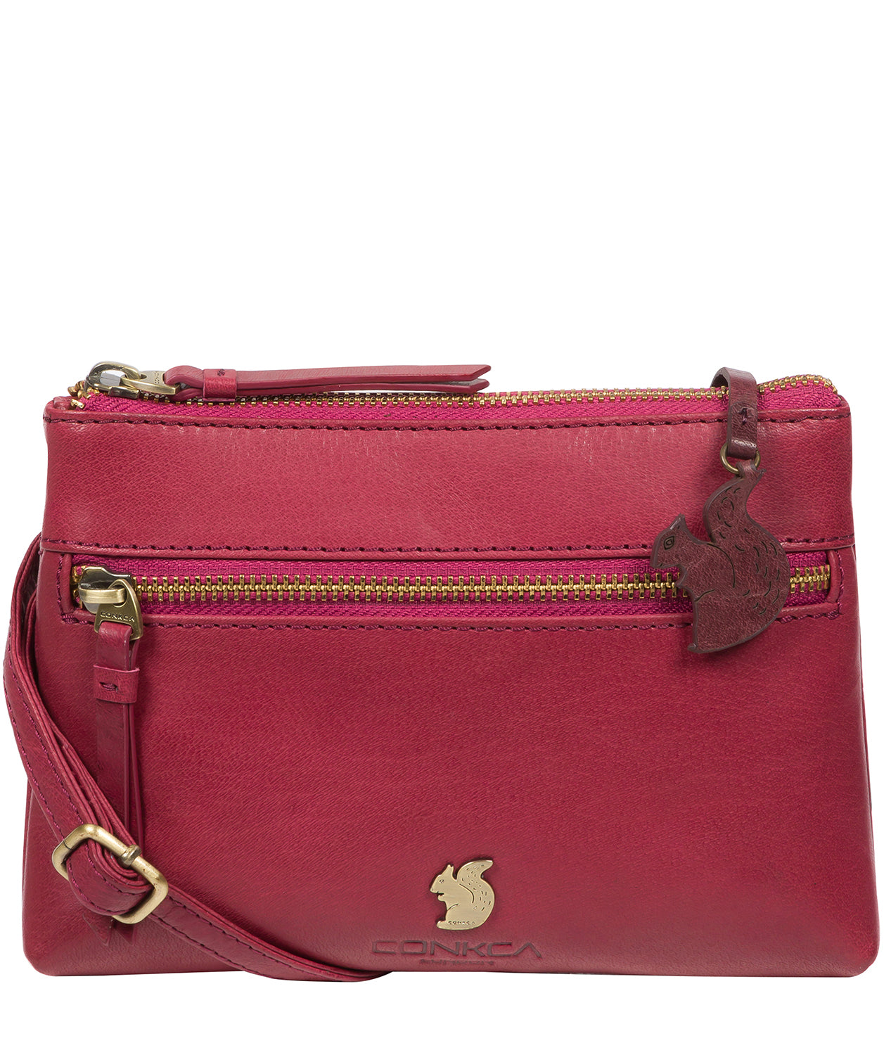 'Sweetie' Orchid Leather Cross Body Bag