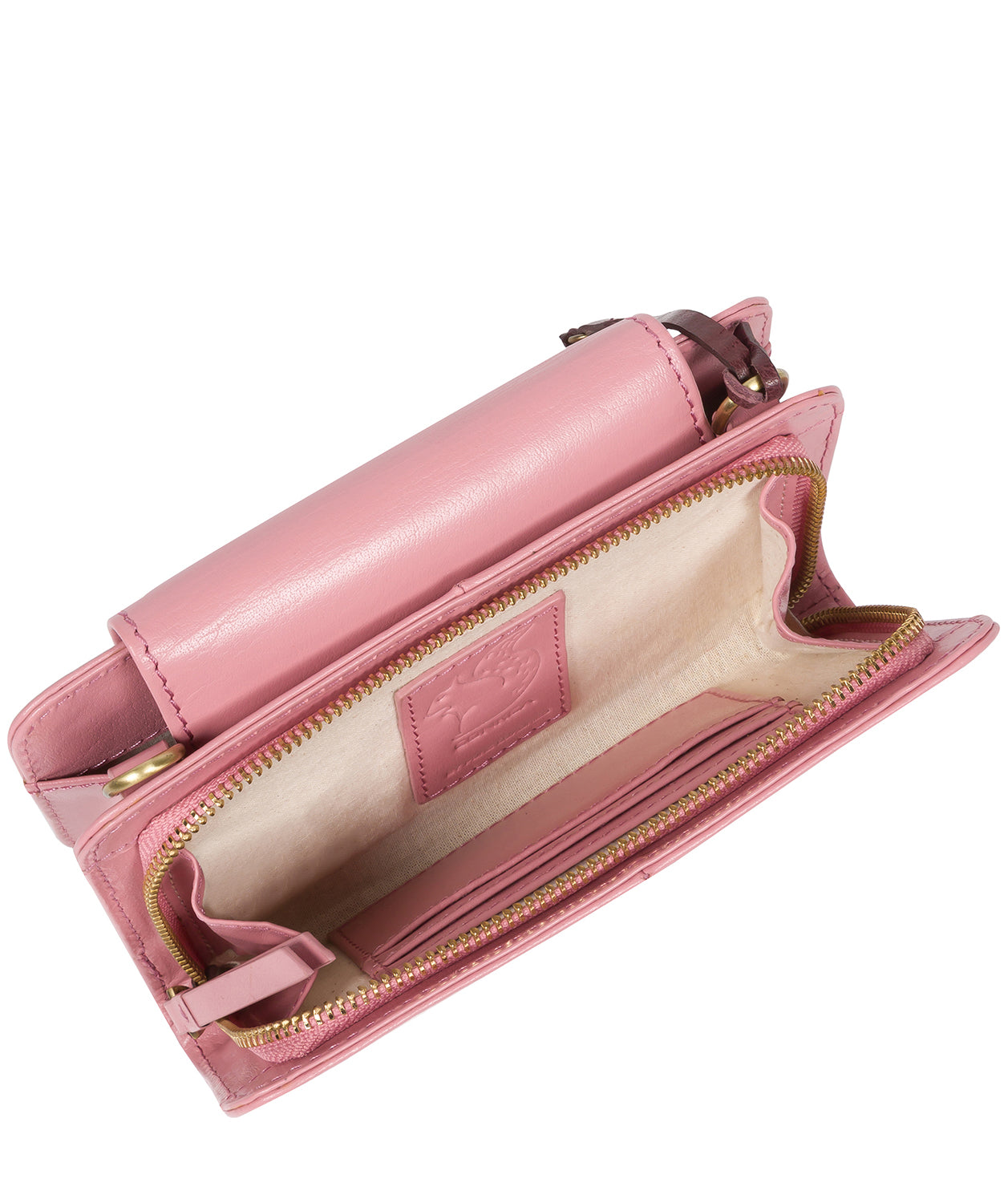 'Little Wonder' Blush Leather Cross Body Clutch Bag