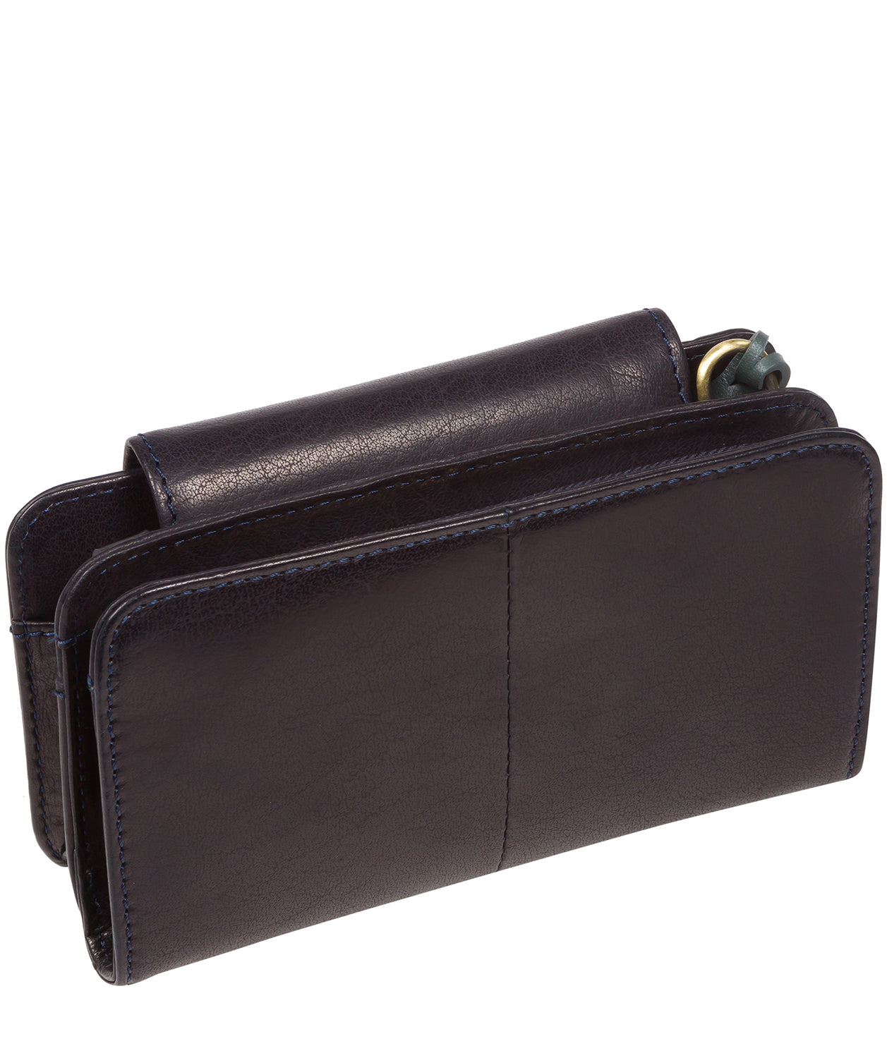 'Little Wonder' Navy Leather Cross Body Clutch Bag