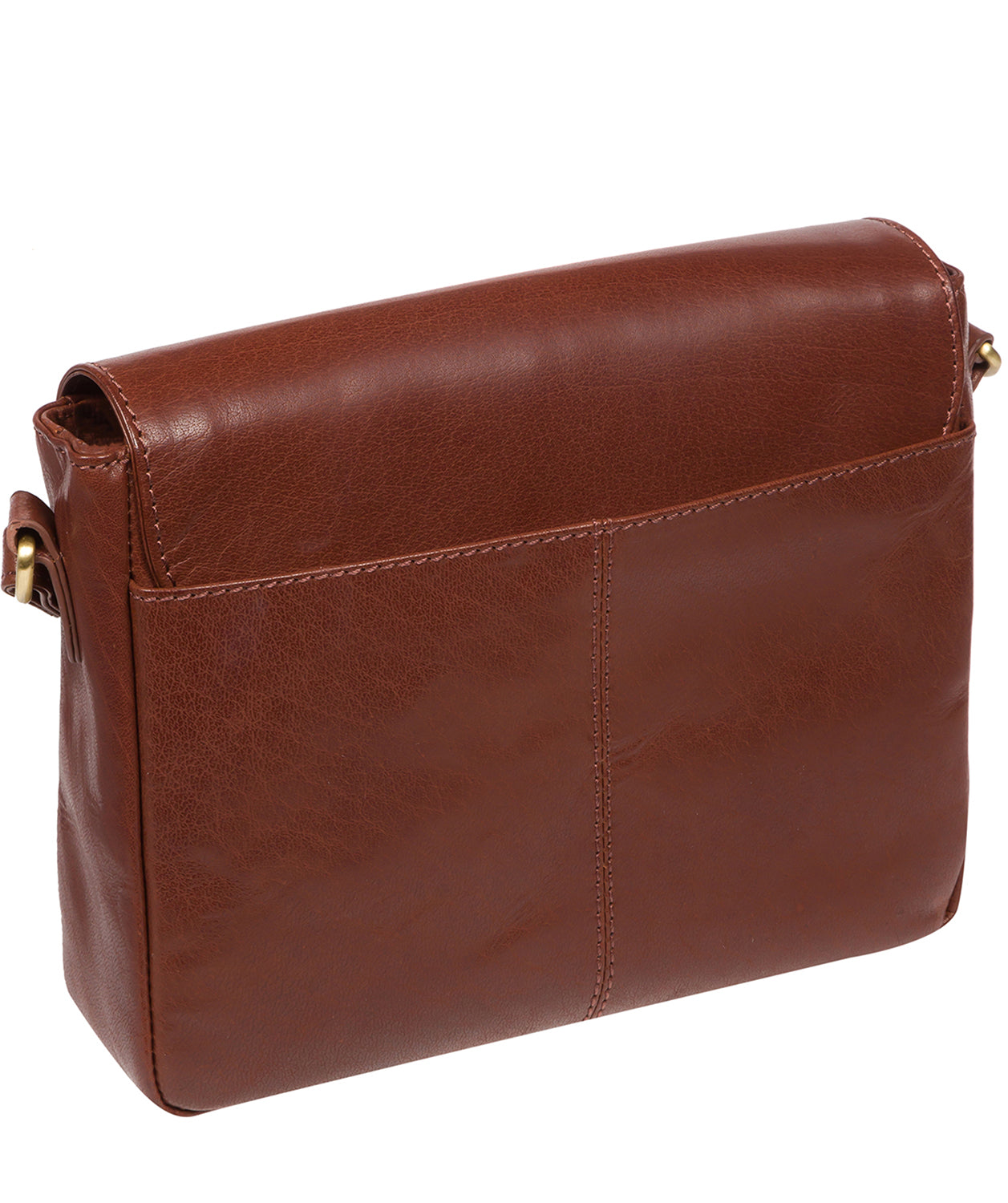 'Ula' Conker Brown Leather Cross Body Bag