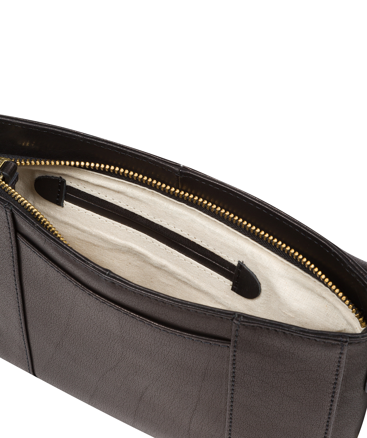 'Eski' Black Leather Cross Body Bag