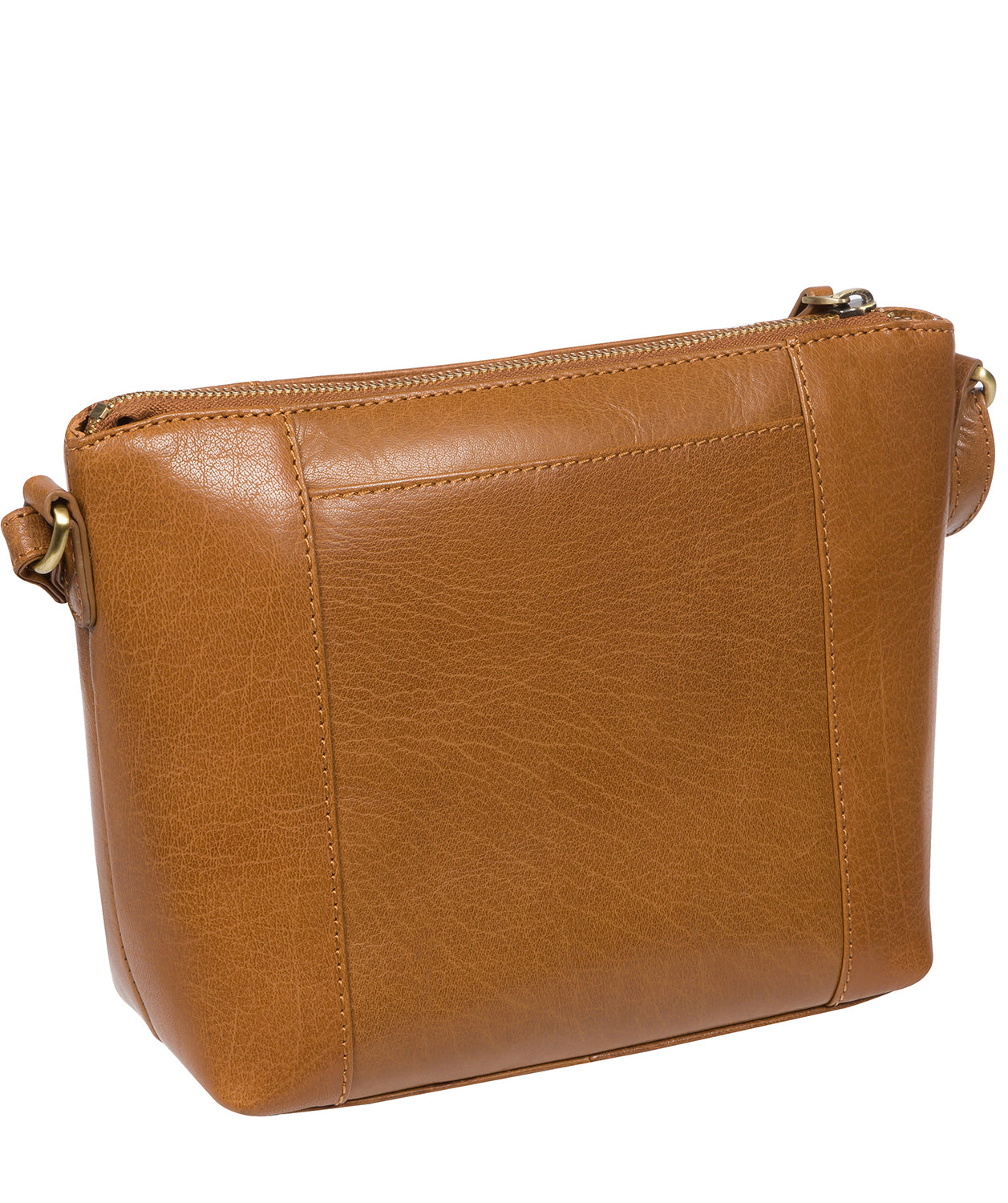 'Pip' Dark Tan Leather Cross Body Bag