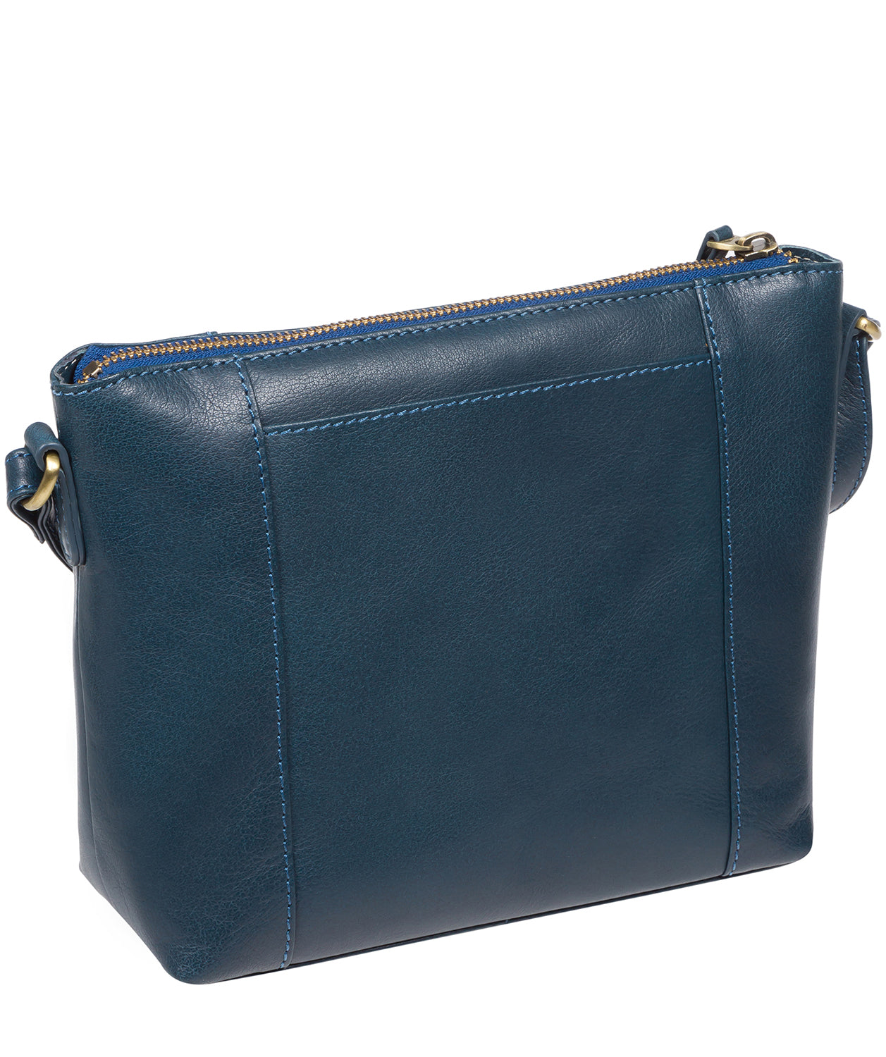 'Pip' Snorkel Blue Leather Cross Body Bag