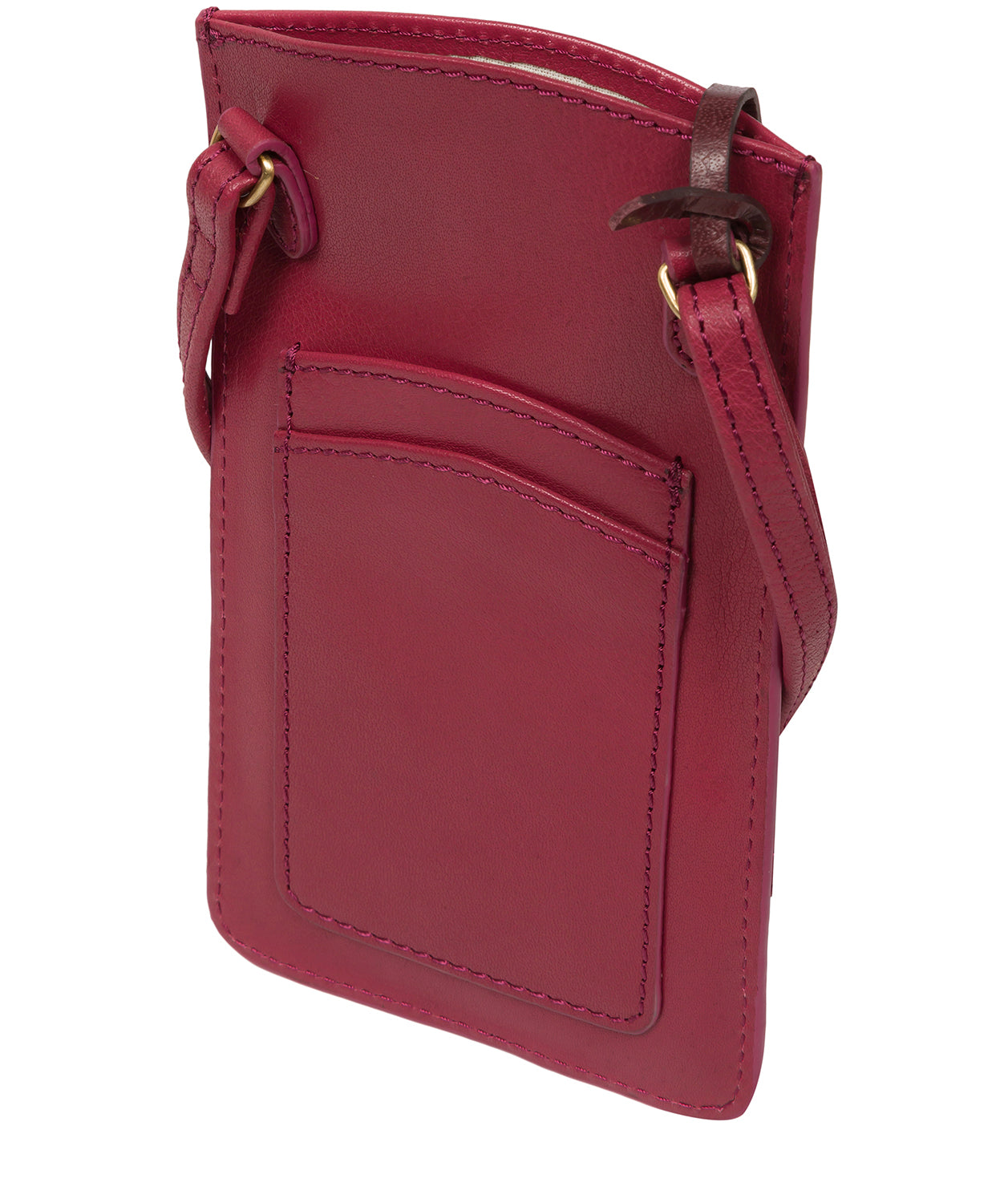 'Siren' Orchid Leather Cross Body Phone Bag