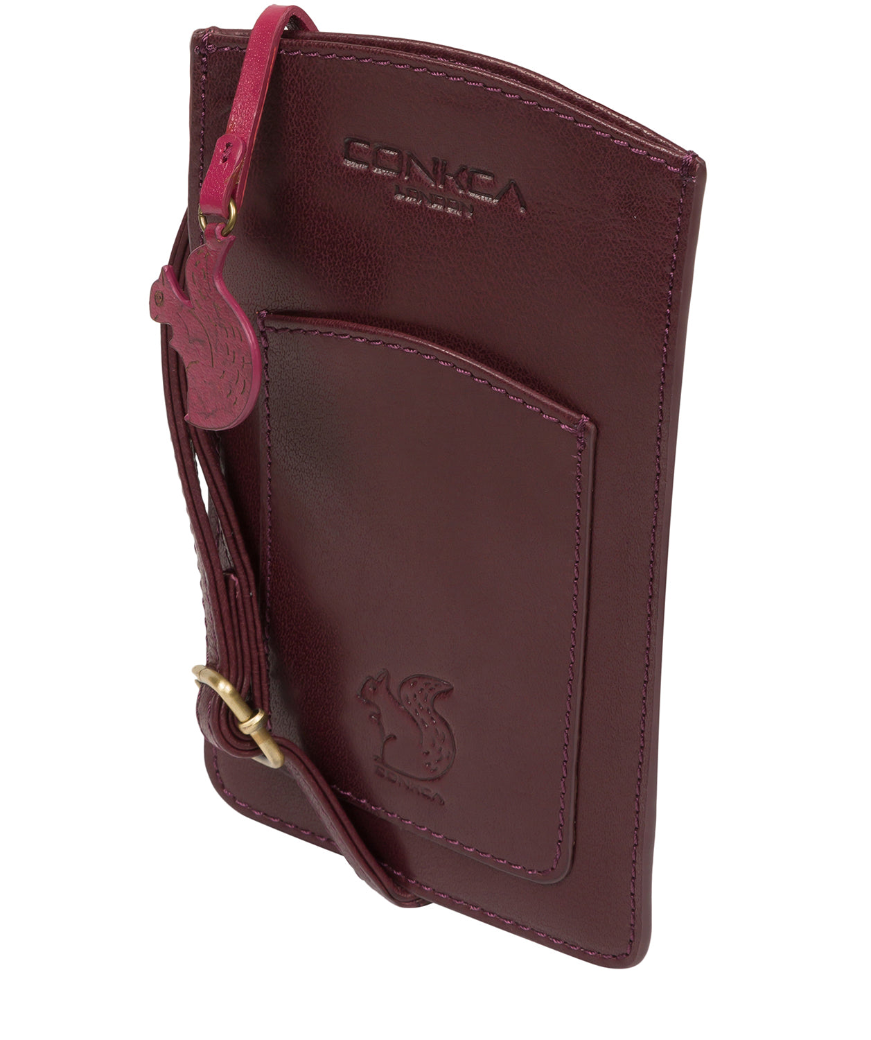 Copy of 'Siren' Plum Leather Cross Body Phone Bag