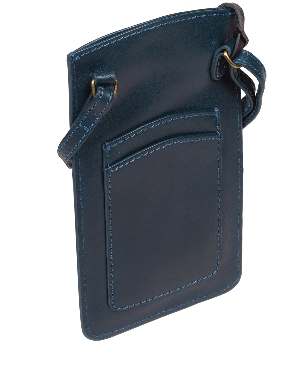 'Siren' Snorkel Blue Leather Cross Body Phone Bag