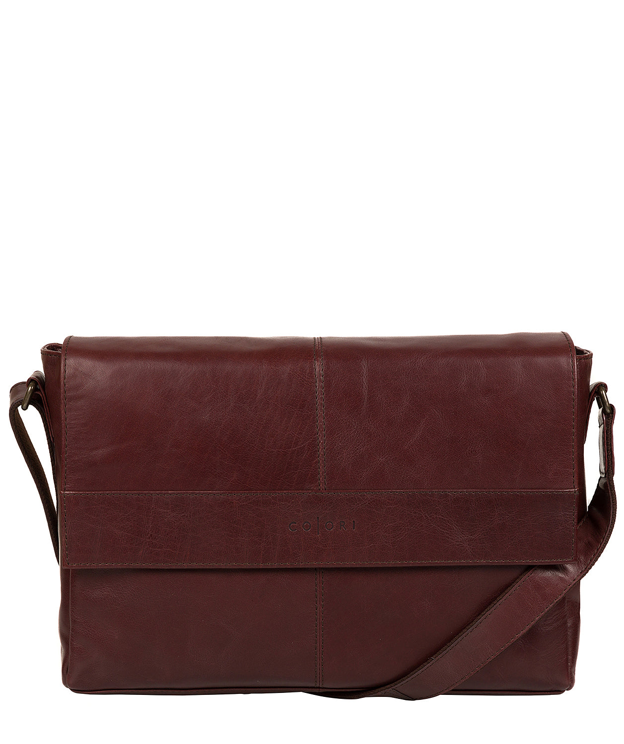 'Maldini' Italian-Inspired Brown Leather Messenger Bag