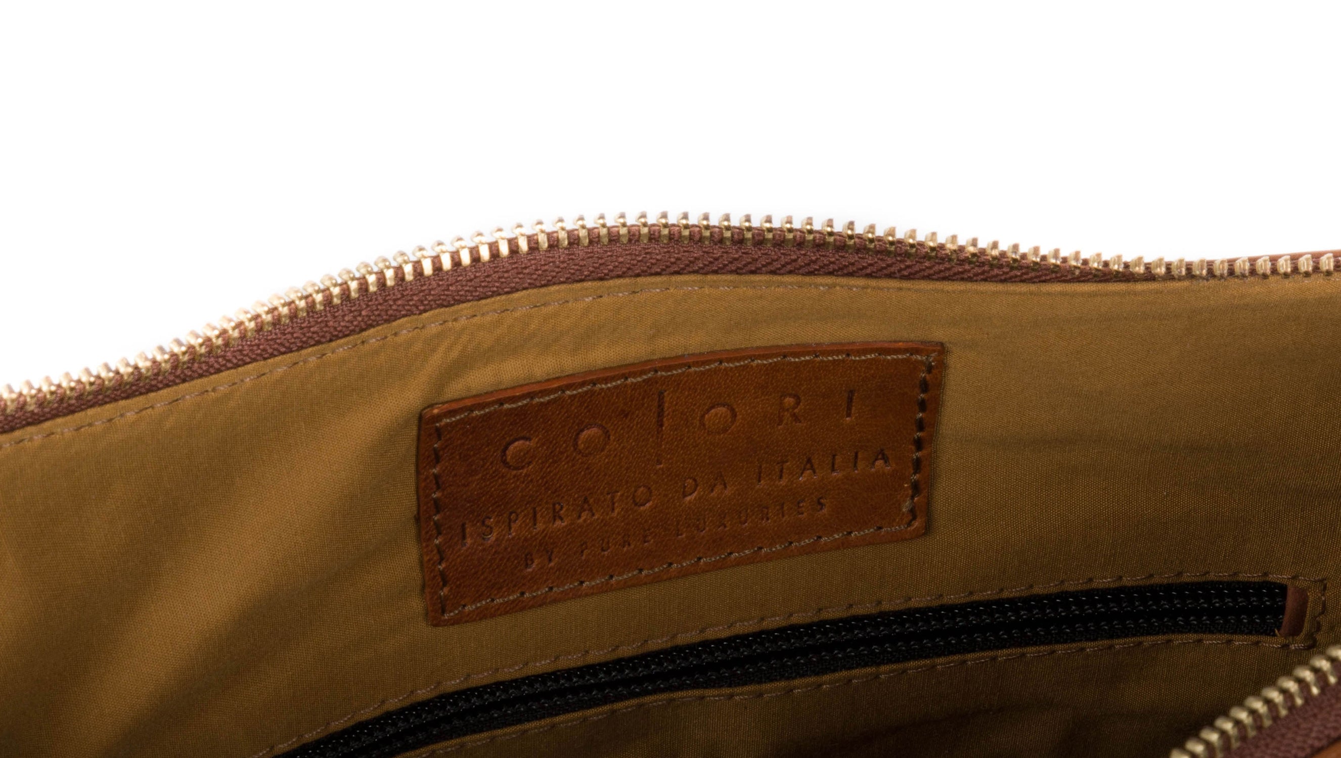 'Enna' Italian Inspired Tan Leather Bag image 3