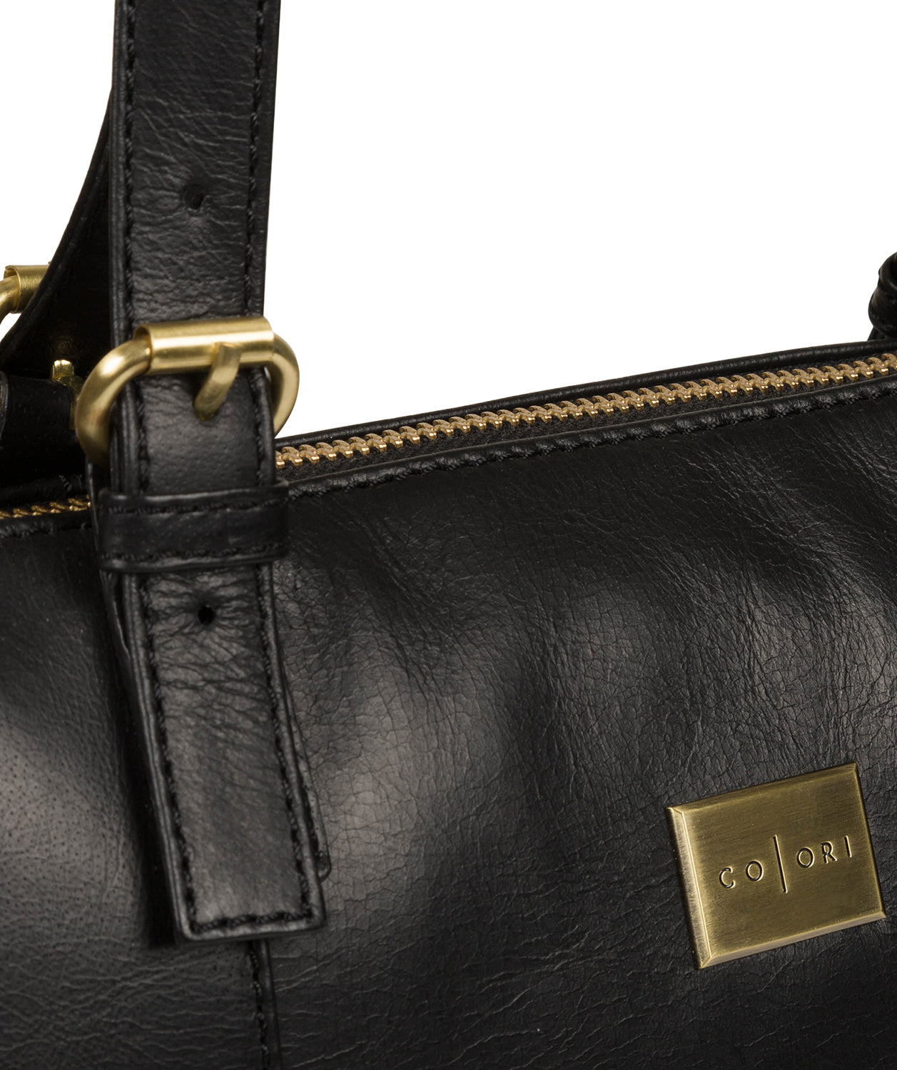 'Bianca' Italian-Inspired Black Leather Tote Bag Pure Luxuries London