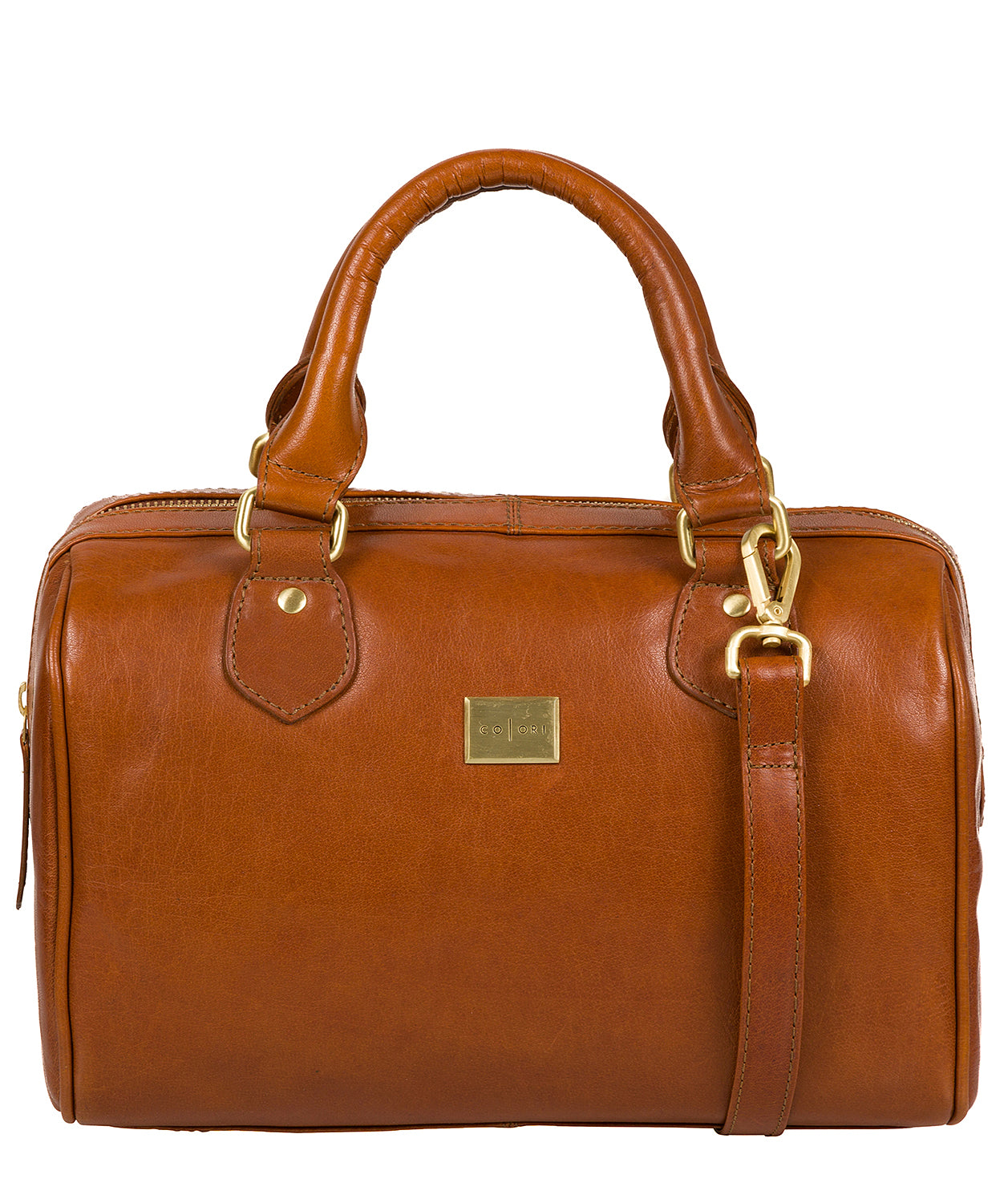 'Arona' Italian Tan Leather Handbag