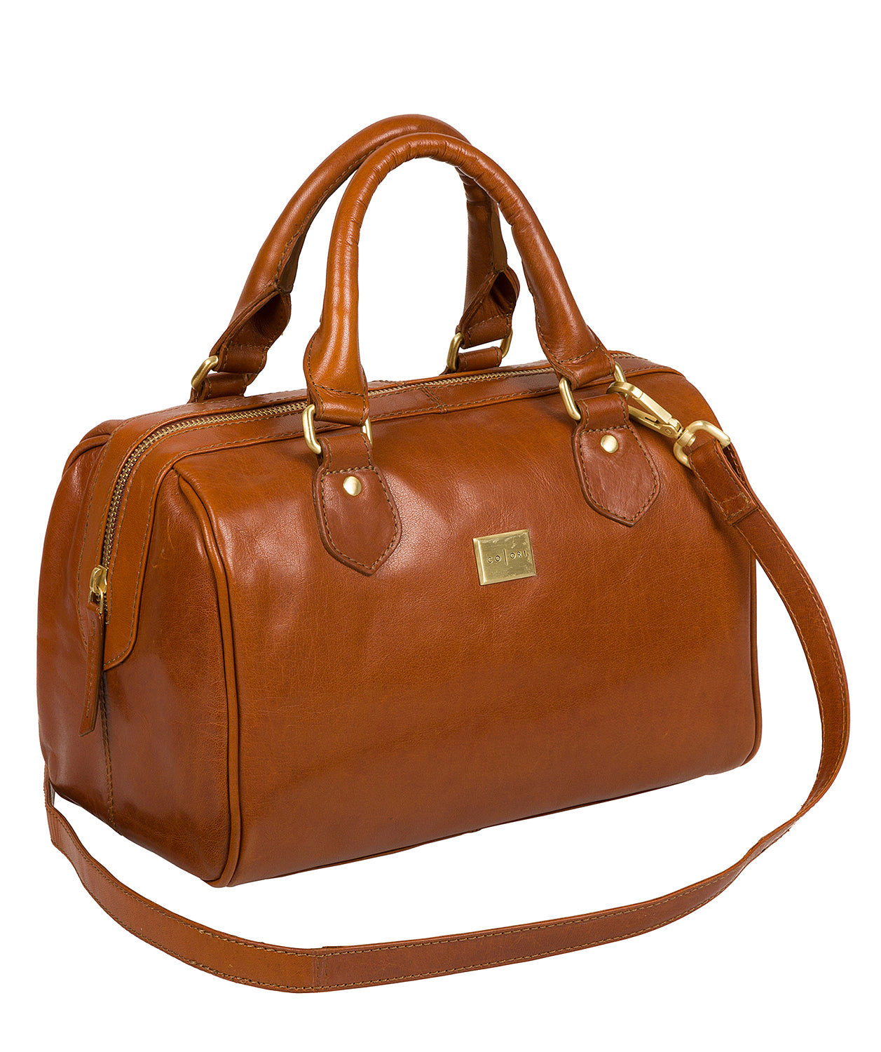 'Arona' Italian Tan Leather Handbag