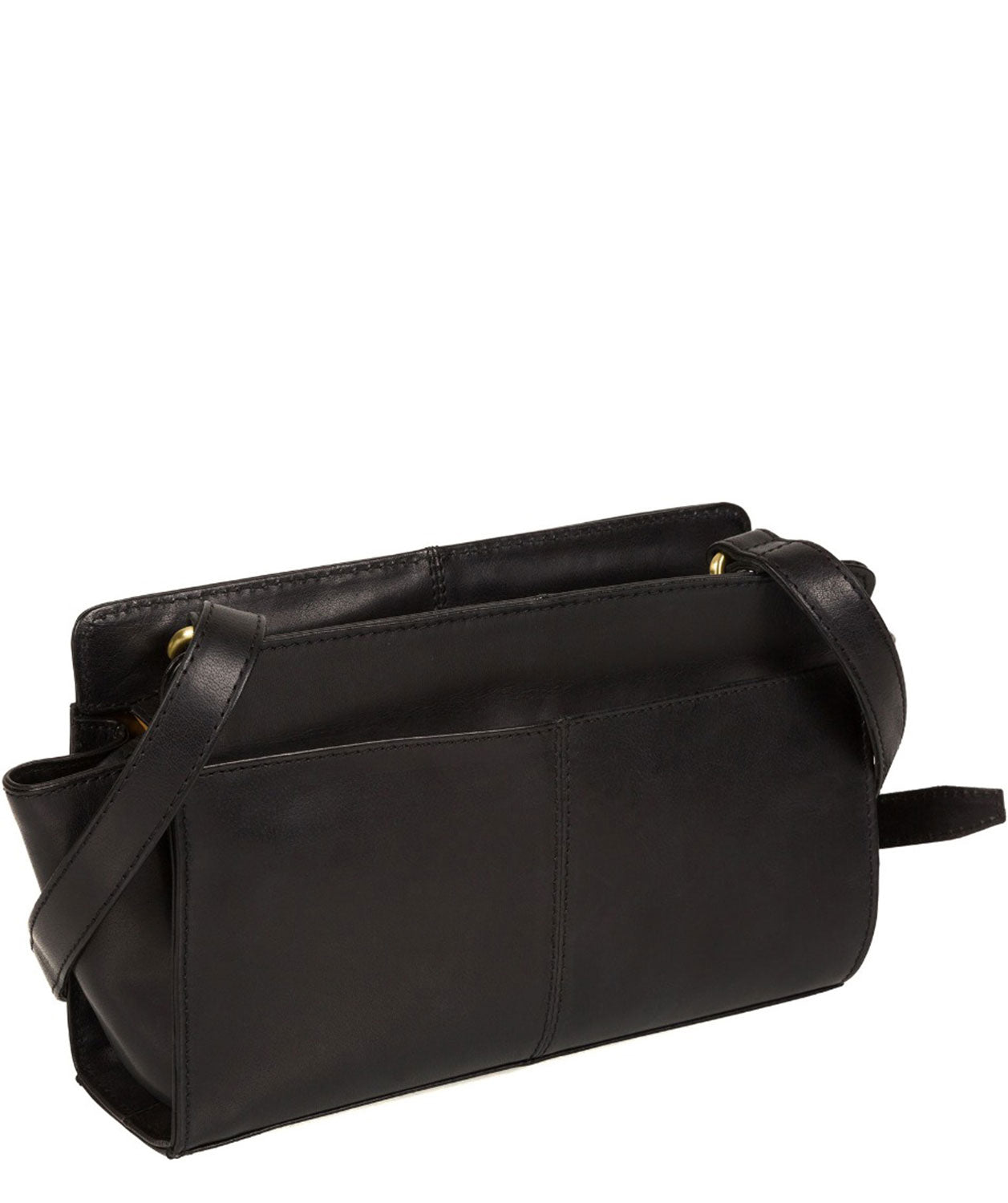 'Valentina' Italian-Inspired Black Cross Body Bag