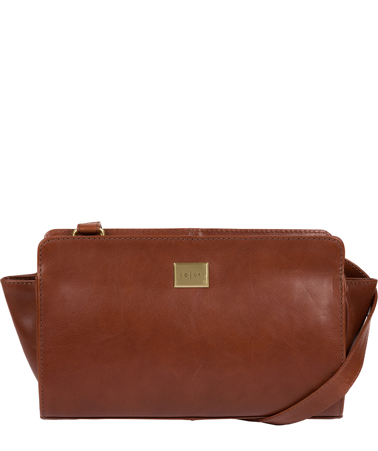 'Valentina' Italian-Inspired Chestnut Cross Body Bag