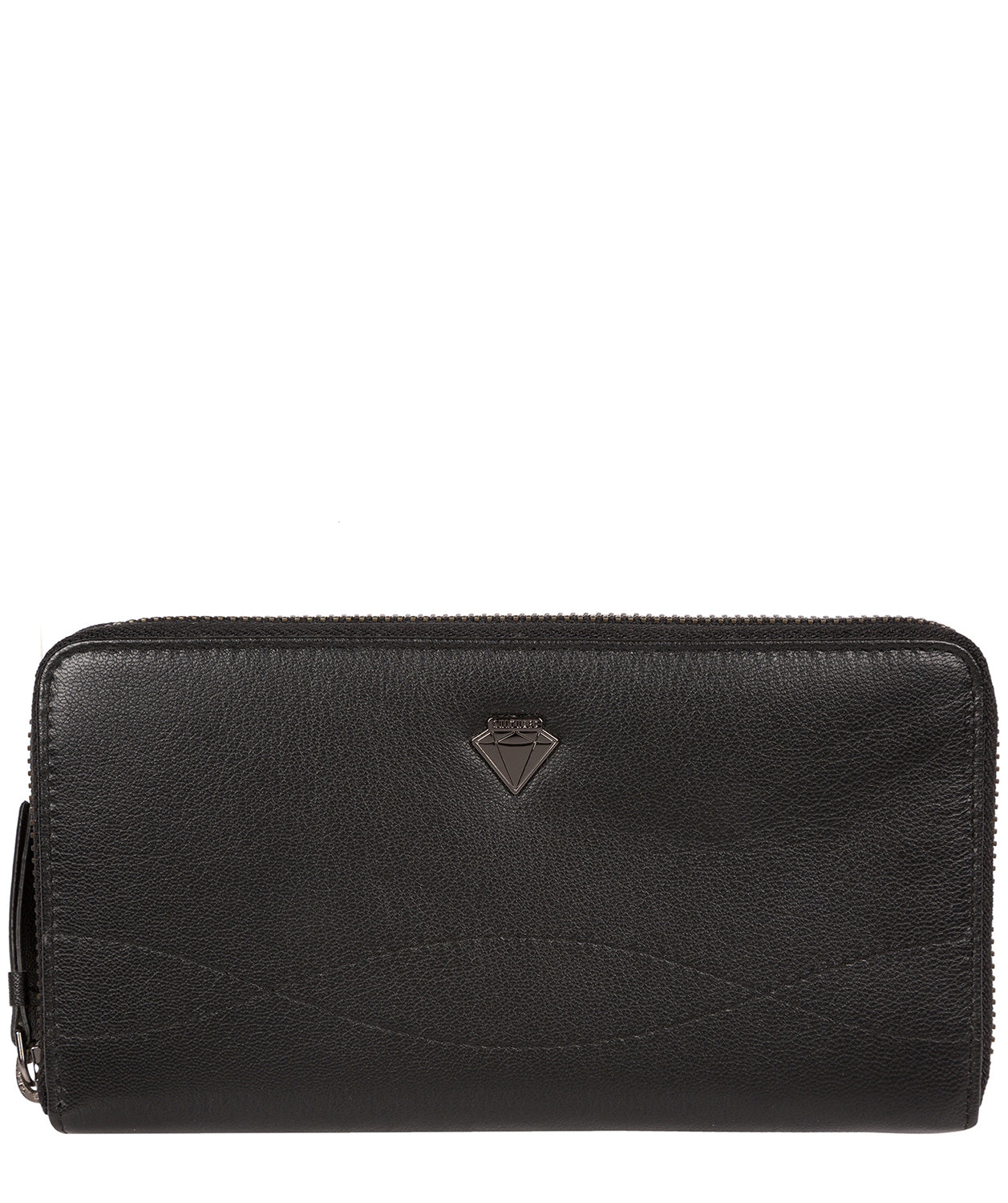 'Banbury' Black Leather Zip-Round Purse image 1