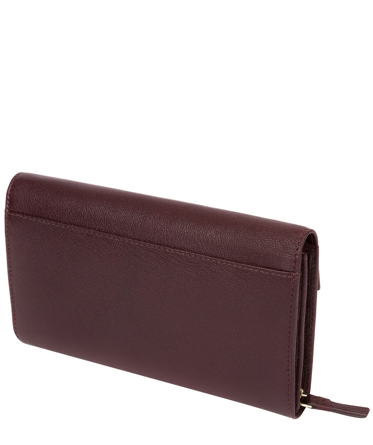 'Keston' Beetroot Leather Purse image 3