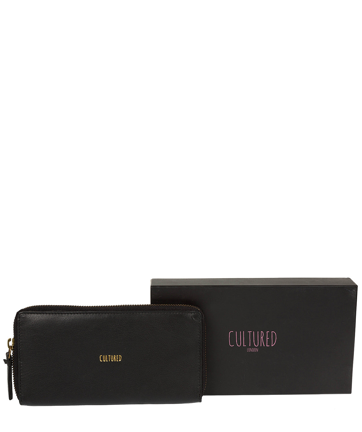 'Ariana' Black Leather RFID Purse