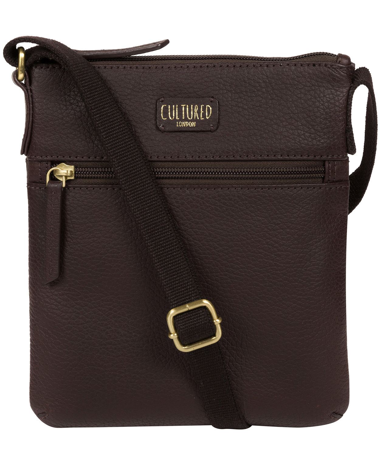 'Zaz' Dark Chocolate Leather Small Cross Body Bag image 1