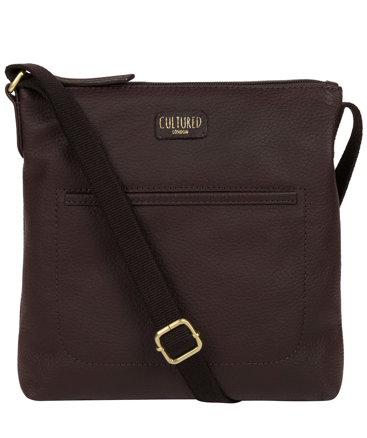 'Dalida' Dark Chocolate Leather Small Cross Body Bag image 1