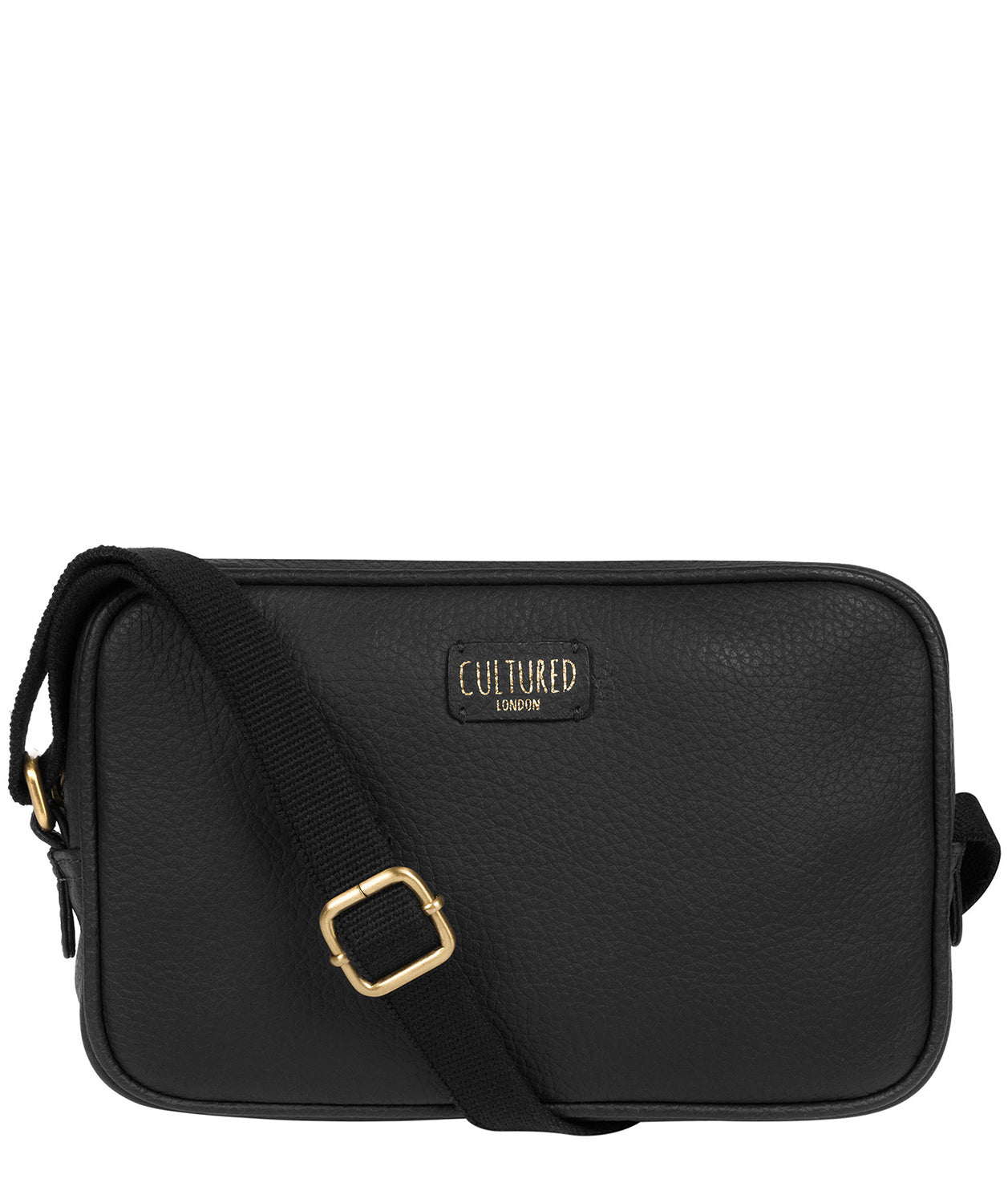 'Giulia' Black Leather Small Cross Body Bag image 1