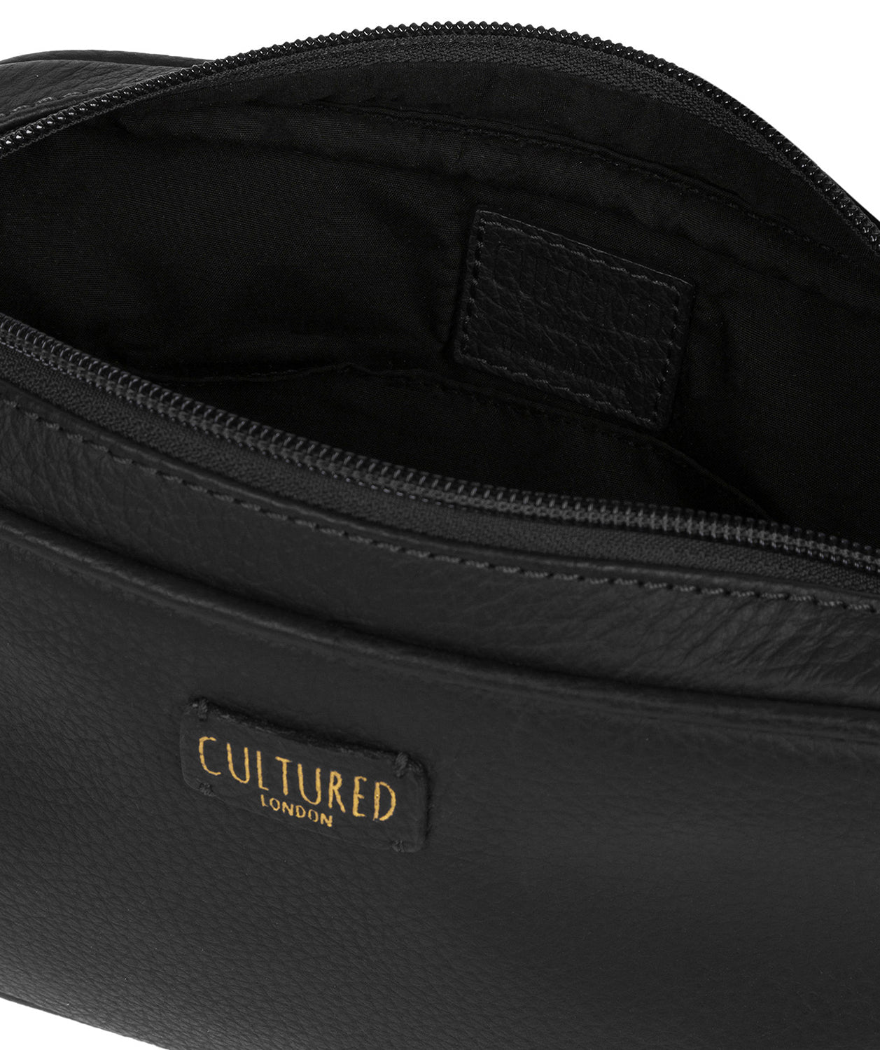 'Giulia' Black Leather Small Cross Body Bag image 4