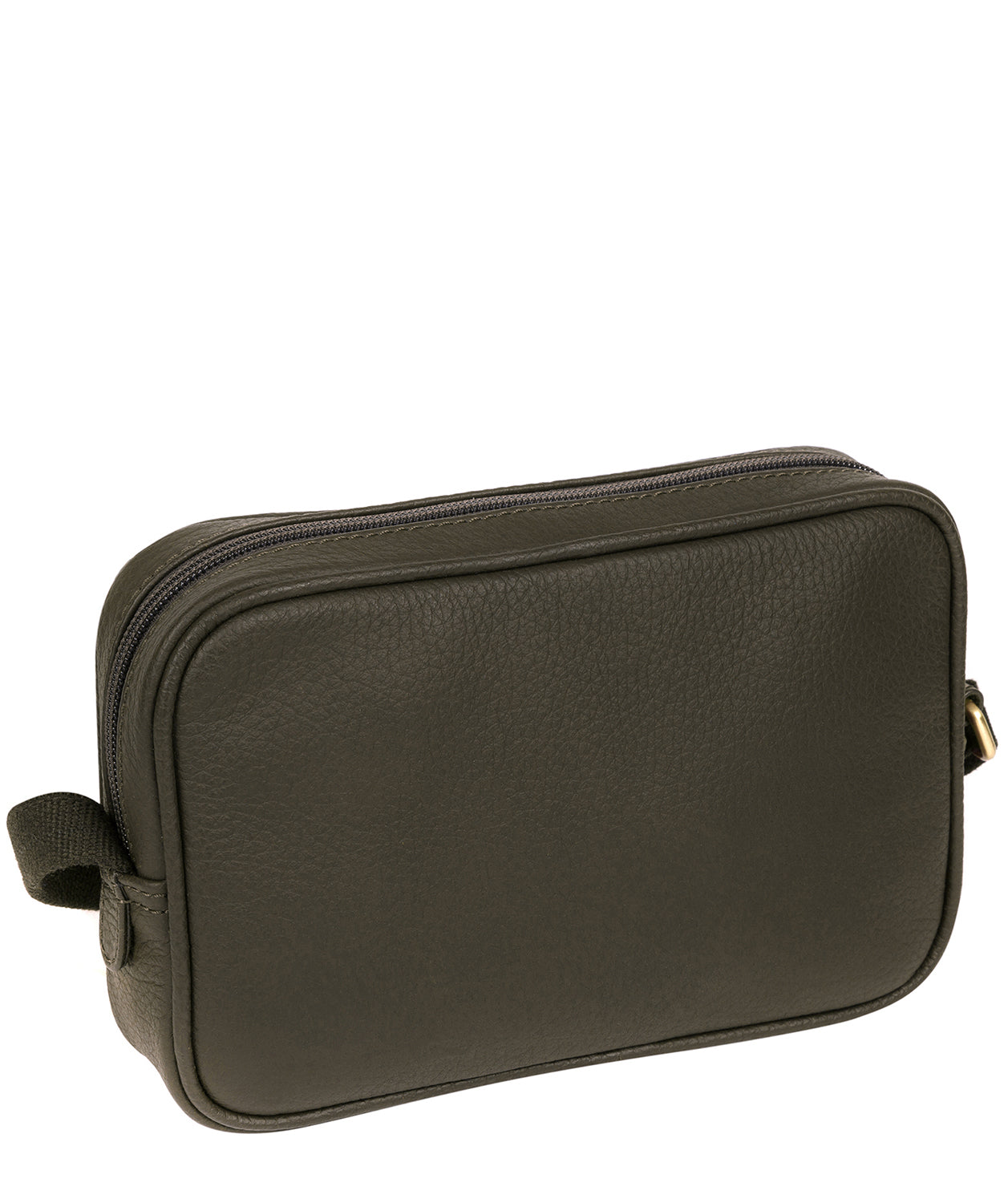 'Giulia' Olive Leather Small Cross Body Bag Pure Luxuries London