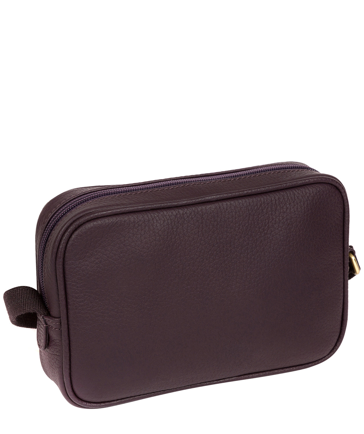 'Giulia' Plum Leather Small Cross Body Bag image 3