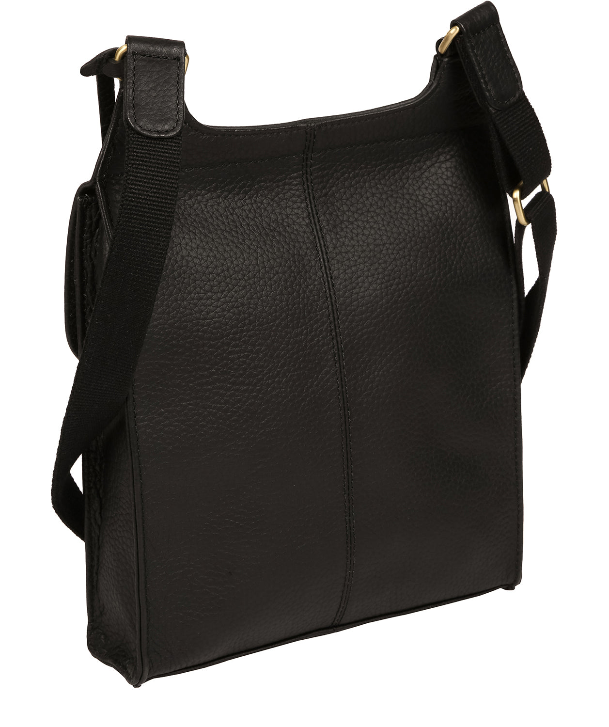 'Marie' Black Leather Cross Body Bag Pure Luxuries London