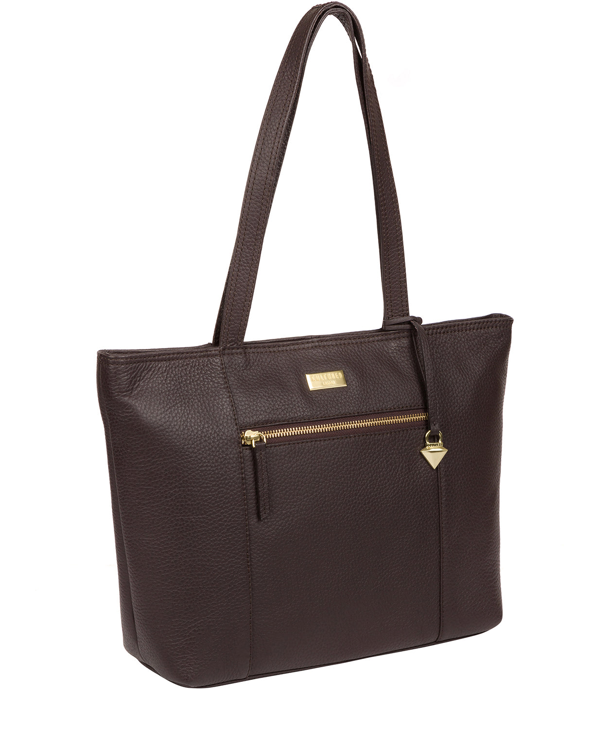 'Dawn' Dark Chocolate Leather Tote Bag image 6