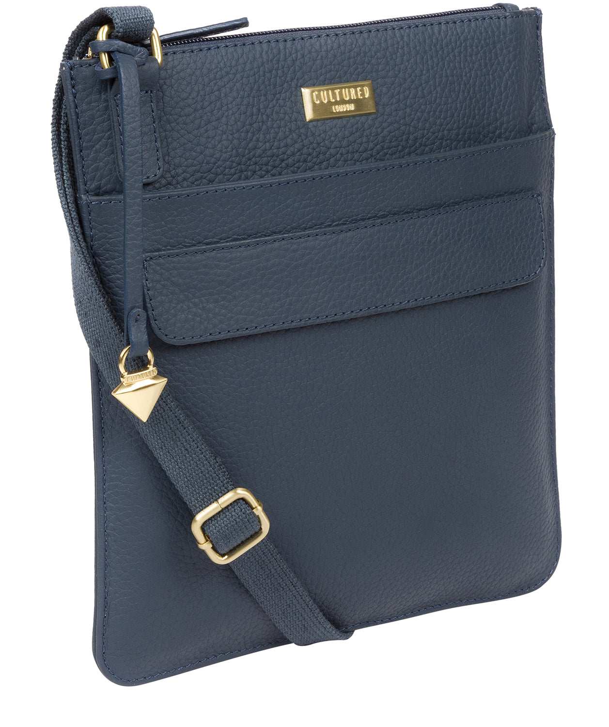 'Joan' Denim Leather Cross Body Bag Pure Luxuries London