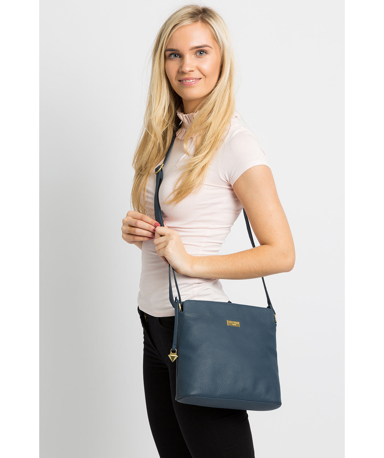 'Sage' Denim Leather Cross Body Bag image 2