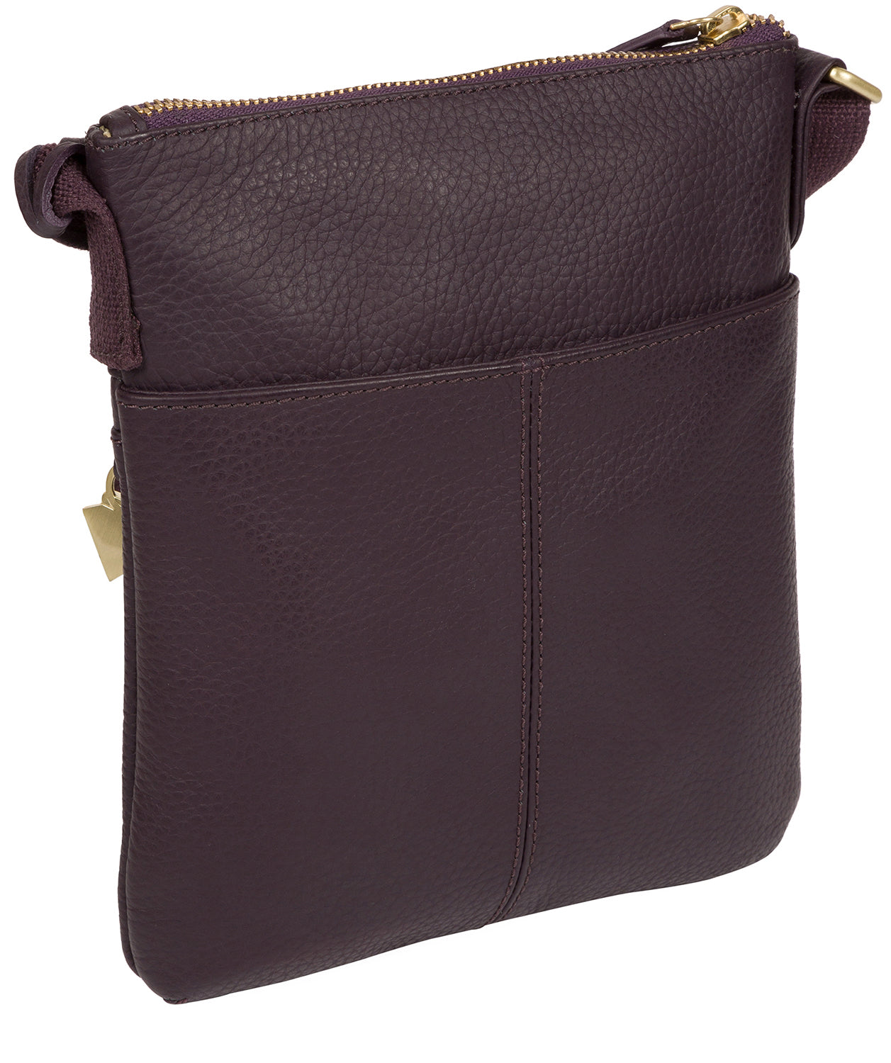 'Helga' Fig Leather Cross Body Bag image 3