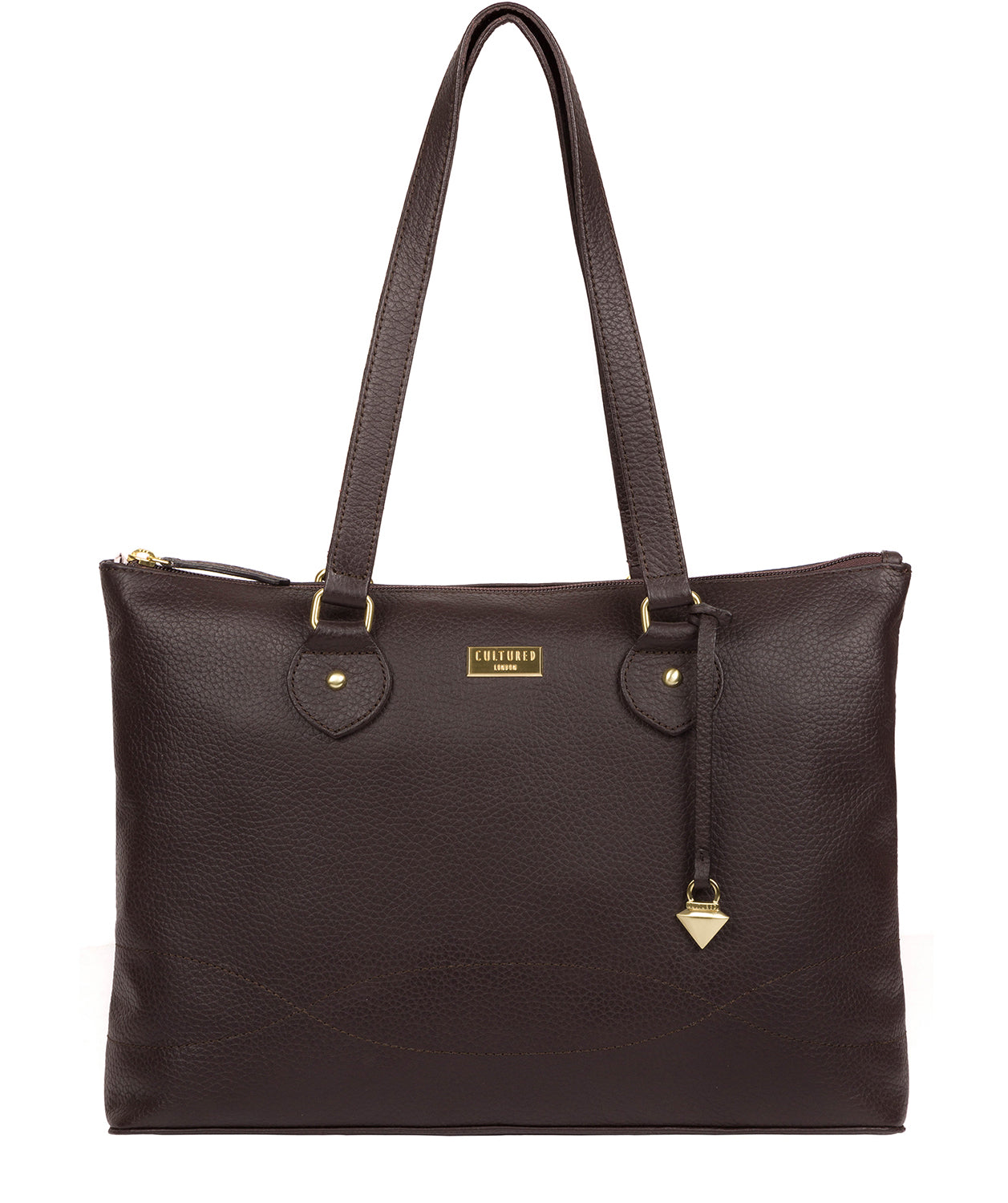 Brown Leather Tote Bag 'Idelle' by Cultured London – Pure Luxuries London