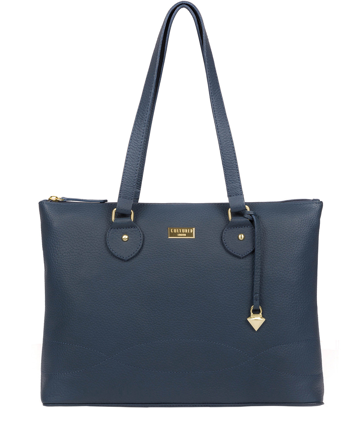 'Idelle' Denim Leather Tote Bag image 1