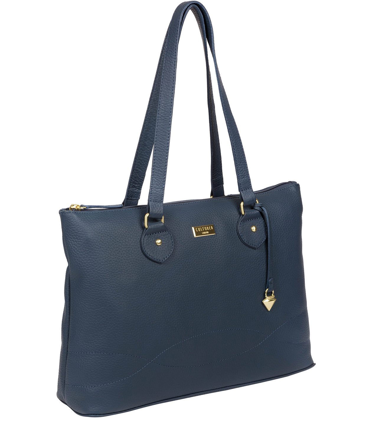 'Idelle' Denim Leather Tote Bag image 5