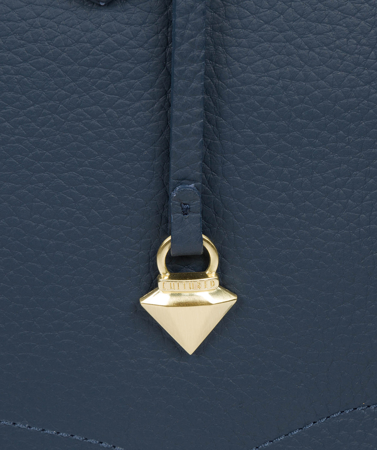 'Idelle' Denim Leather Tote Bag image 6