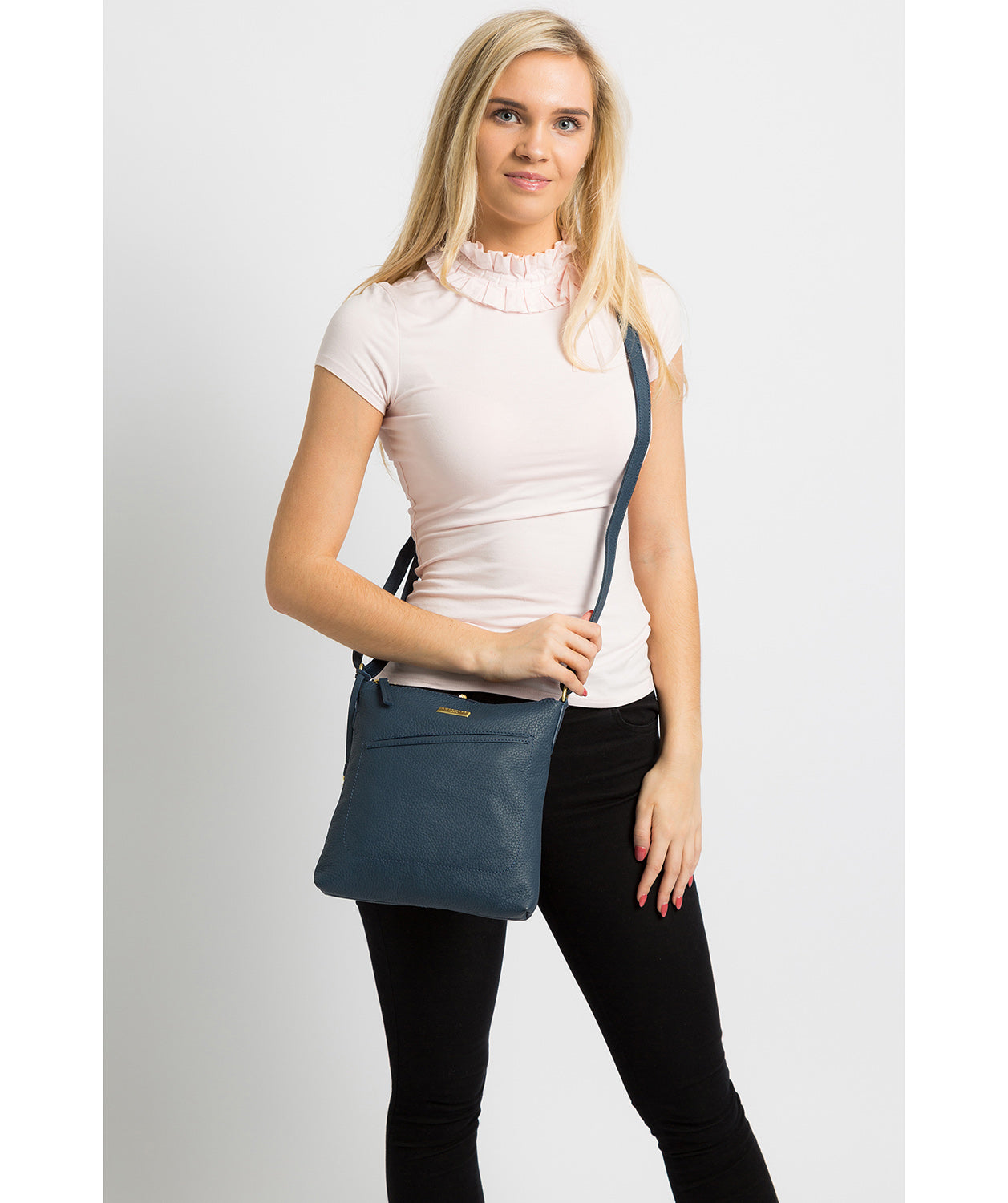 'Bronwyn' Denim Leather Cross Body Bag image 2